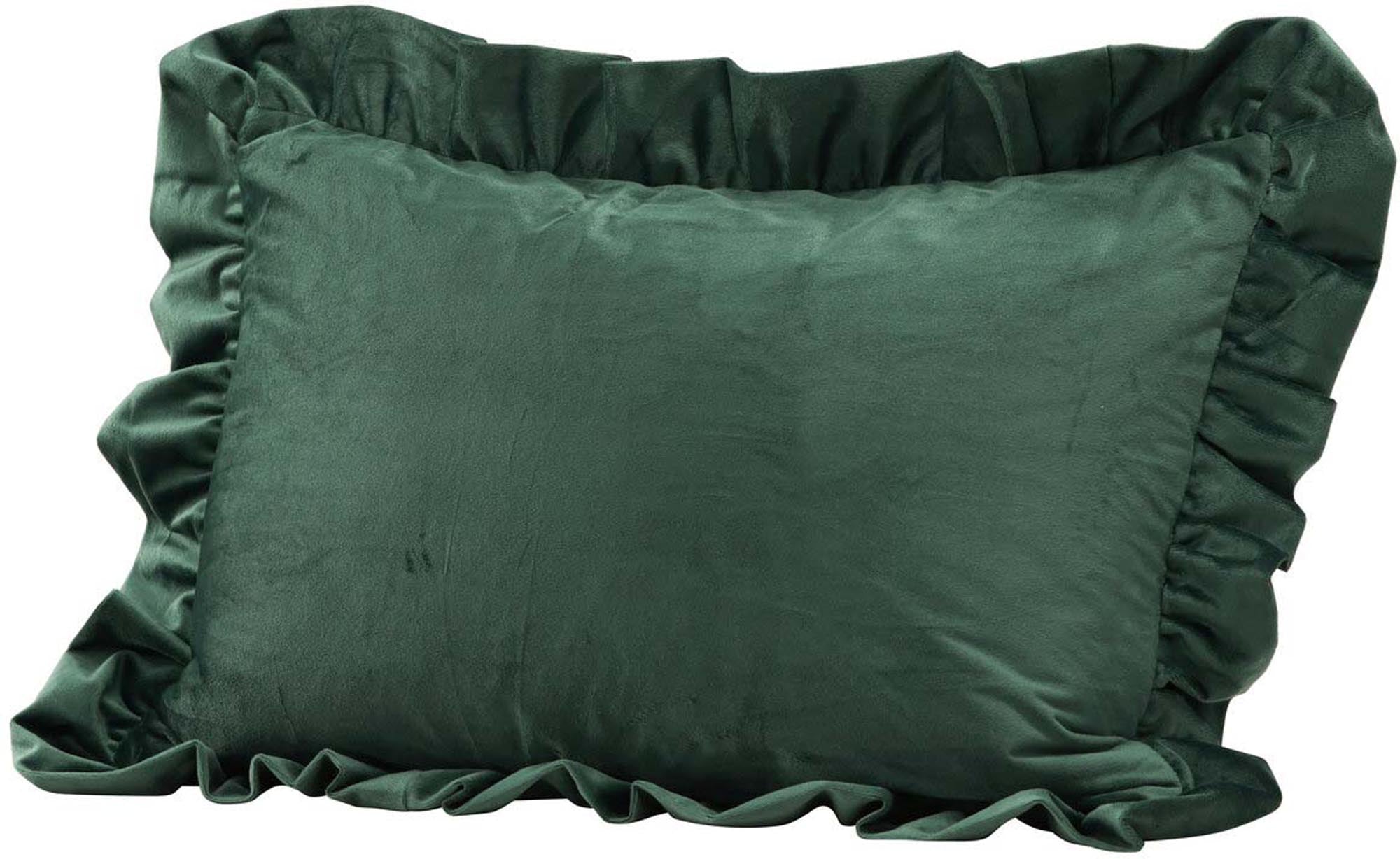 Hailey Kissenbezug in Grün präsentiert im Onlineshop von KAQTU Design AG. Deko Kissenbezug ist von Venture Home