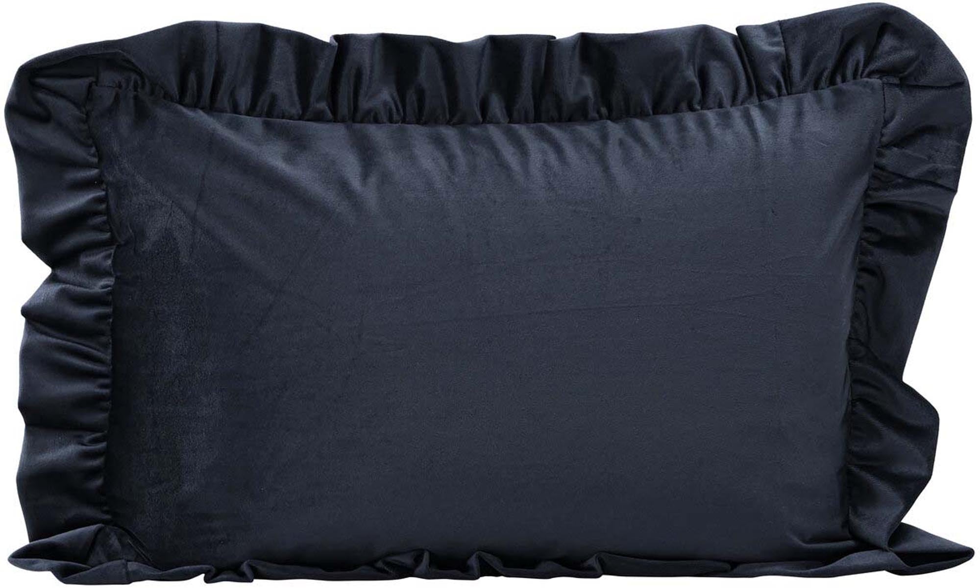 Hailey Kissenbezug in Dunkelblau präsentiert im Onlineshop von KAQTU Design AG. Deko Kissenbezug ist von Venture Home