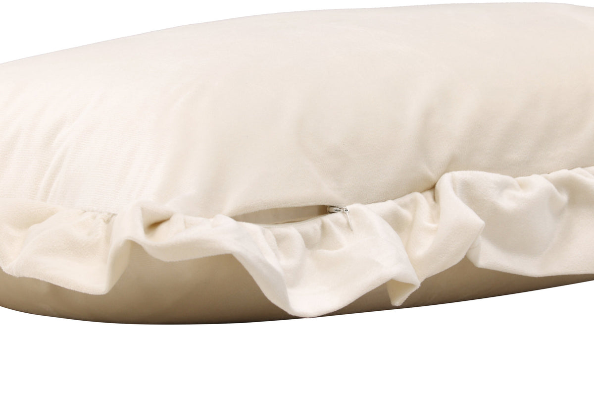 Hailey Kissenbezug in Weiss präsentiert im Onlineshop von KAQTU Design AG. Deko Kissenbezug ist von Venture Home