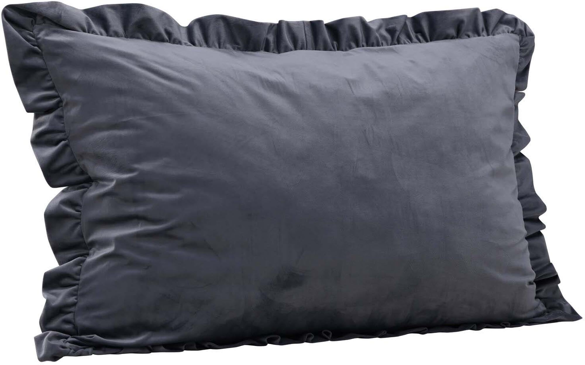 Hailey Kissenbezug in Grau präsentiert im Onlineshop von KAQTU Design AG. Deko Kissenbezug ist von Venture Home