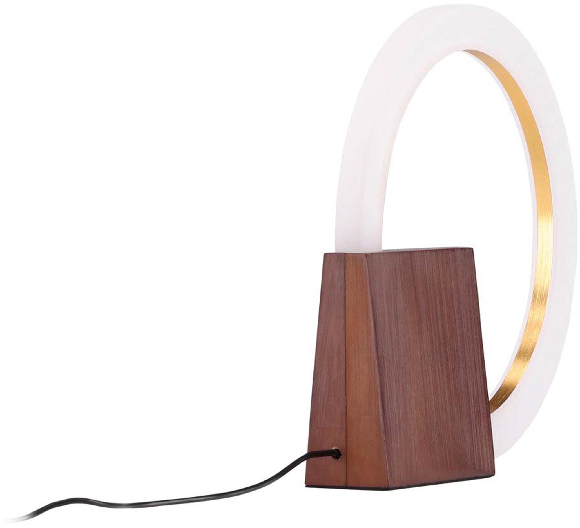 Elegante Tischleuchte Brive von Venture Home aus Walnuss, vereint Stil und Gemütlichkeit für Ihr Zuhause.