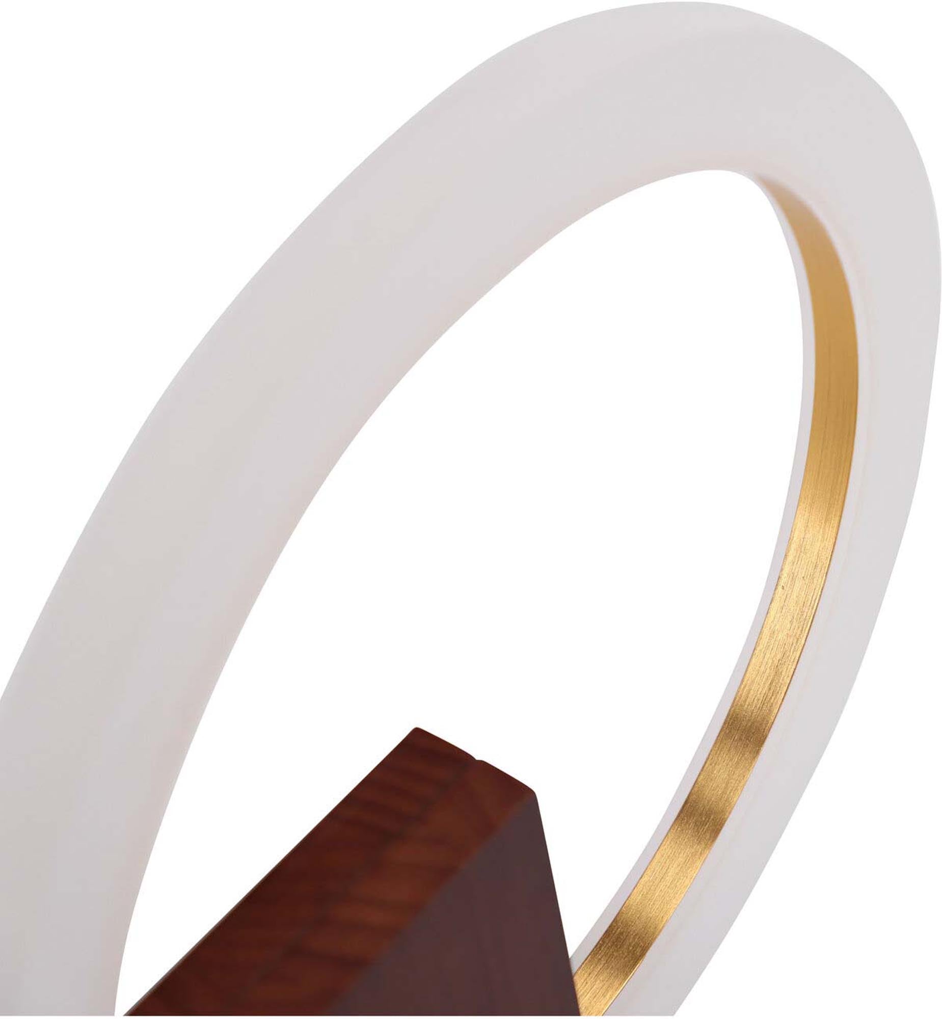 Stilvolle Brive Tischleuchte von Venture Home: Walnussfuss, weiche Lichtverteilung und vielseitig einsetzbar für jeden Raum.