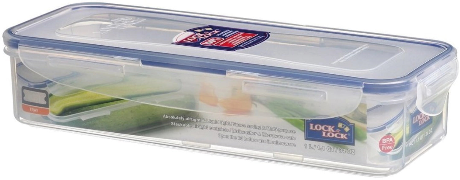 Vorratsdose 1lt mit Abtropf Einlage 27.8x11.5x6cm