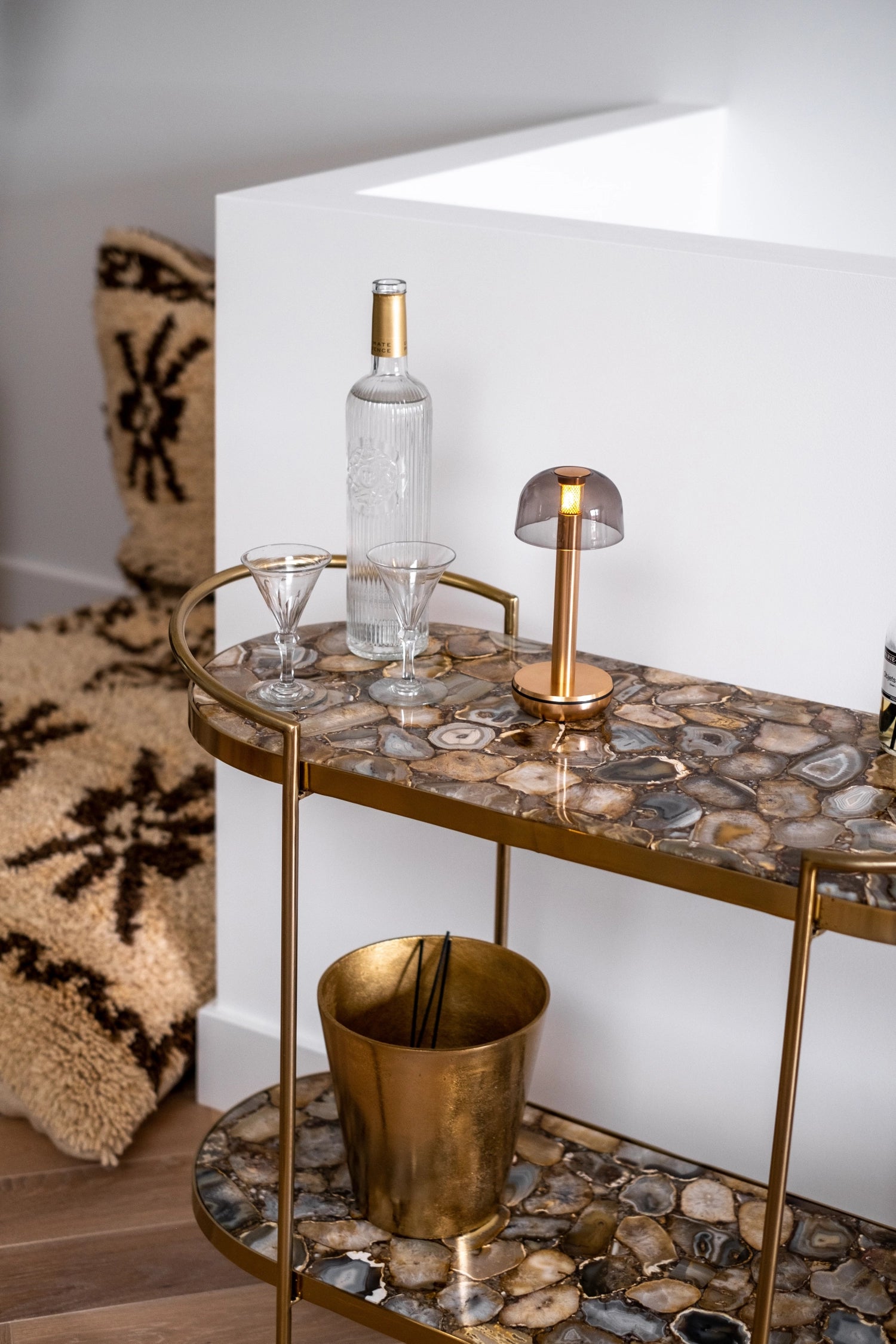 Humble Light due oro e fumé, 21,2x8,8 cm