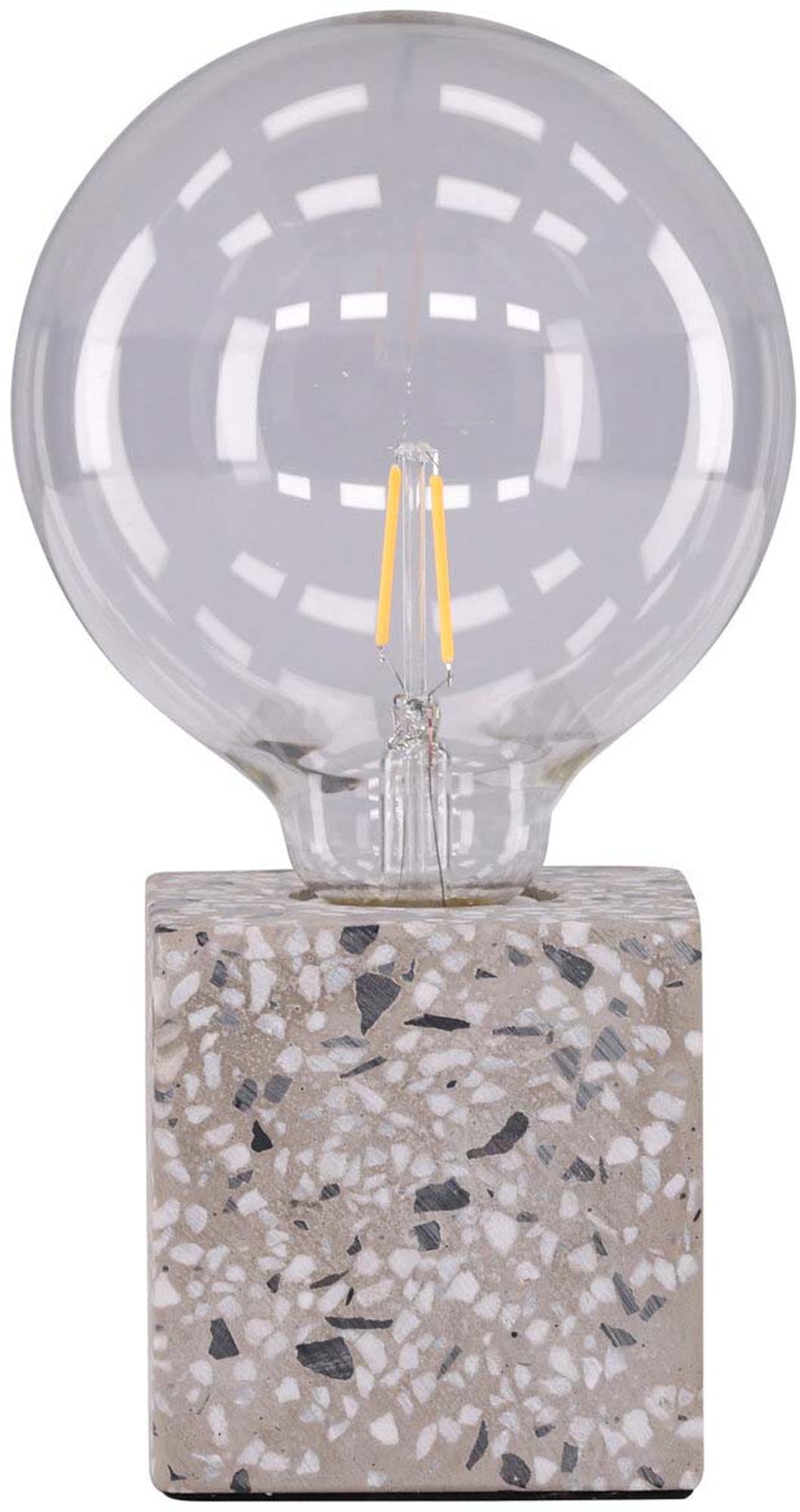 Rilche Tischleuchte: Stilvolle Beleuchtung mit Terrazzo-Akzent.