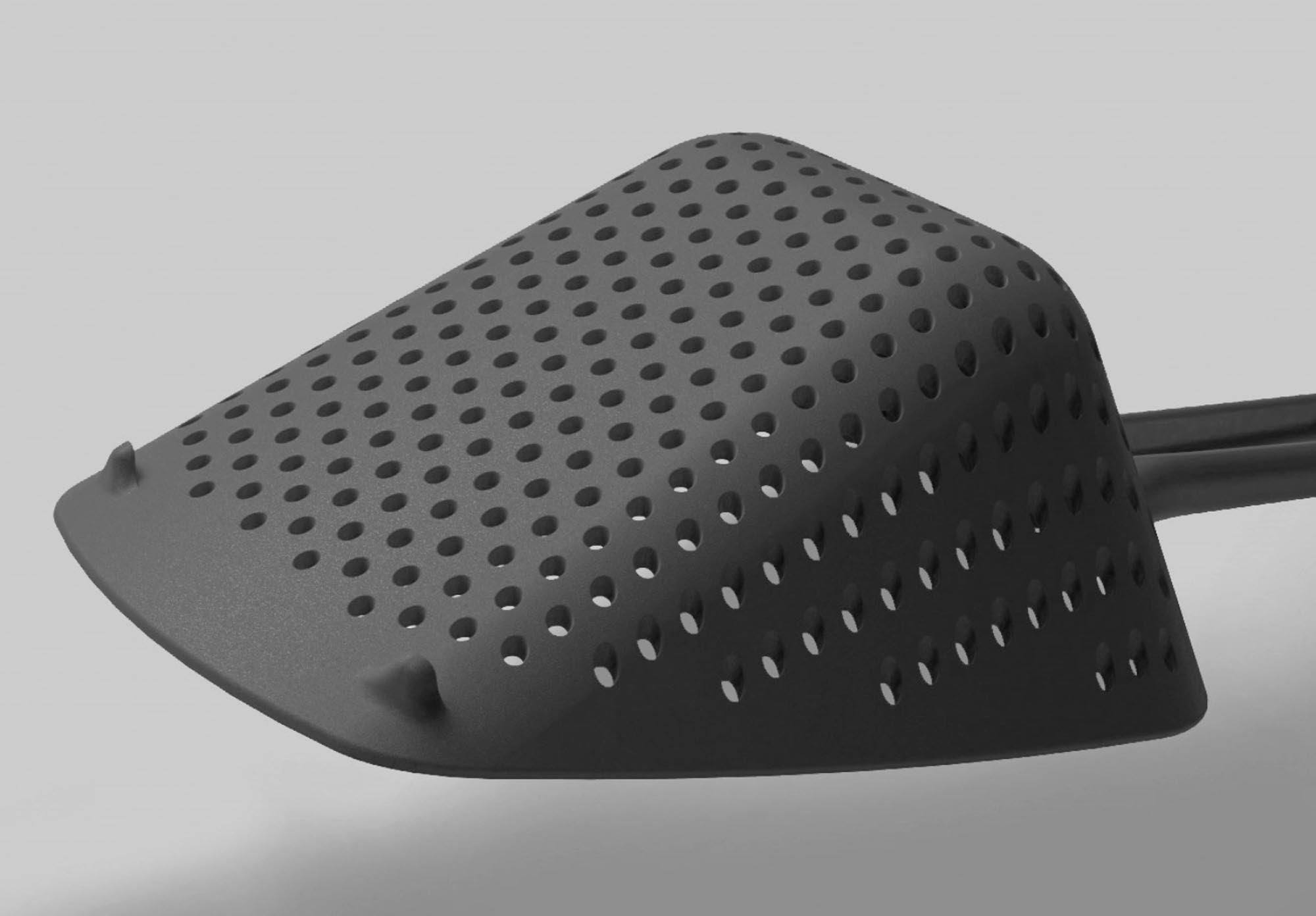 Grosser graugrüner Schöpflöffel von Joseph Joseph für die Küche.