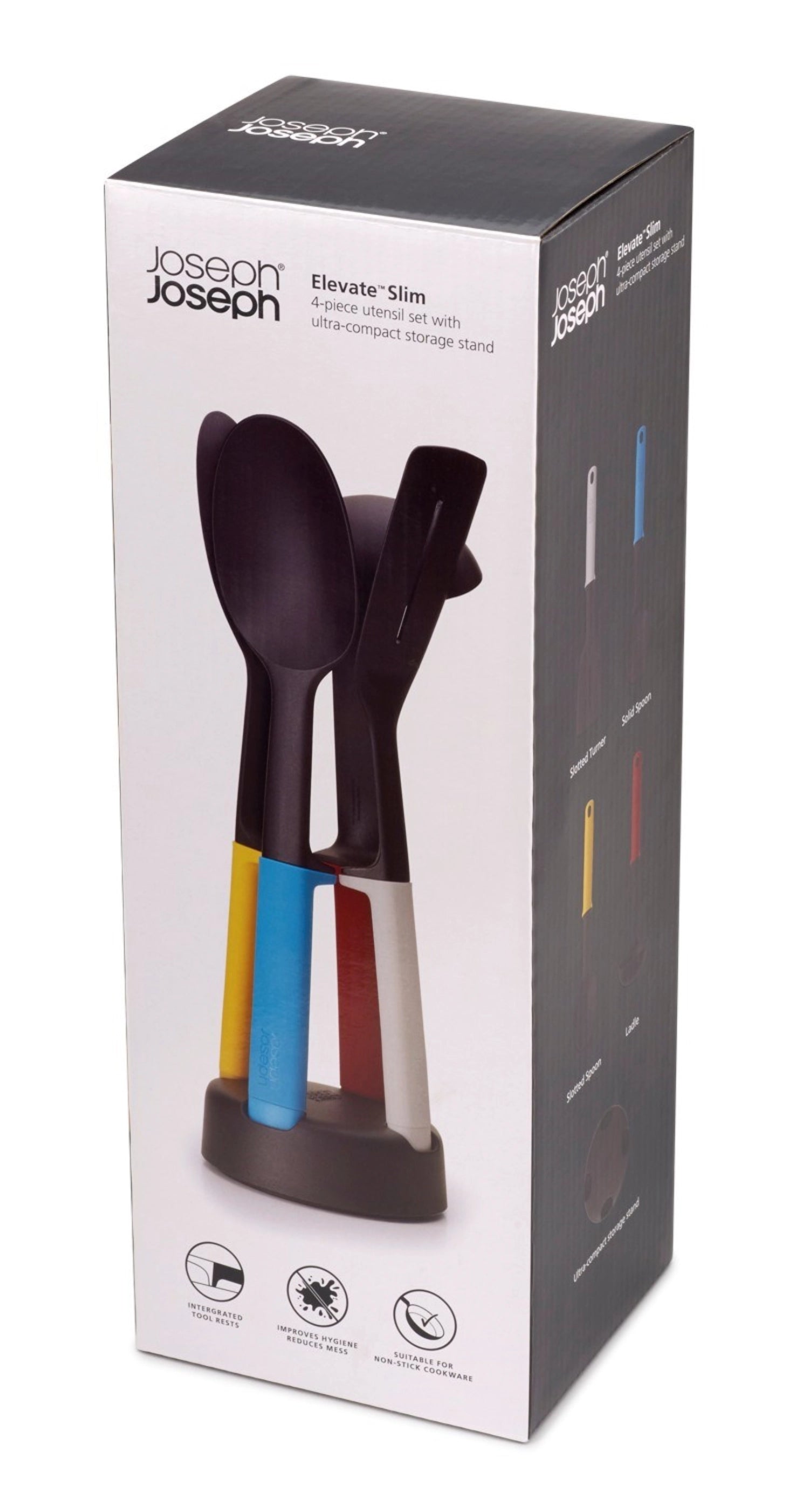 Elevate Slim 4teiliges KochbesteckSet mit Aufbewahrungsst.