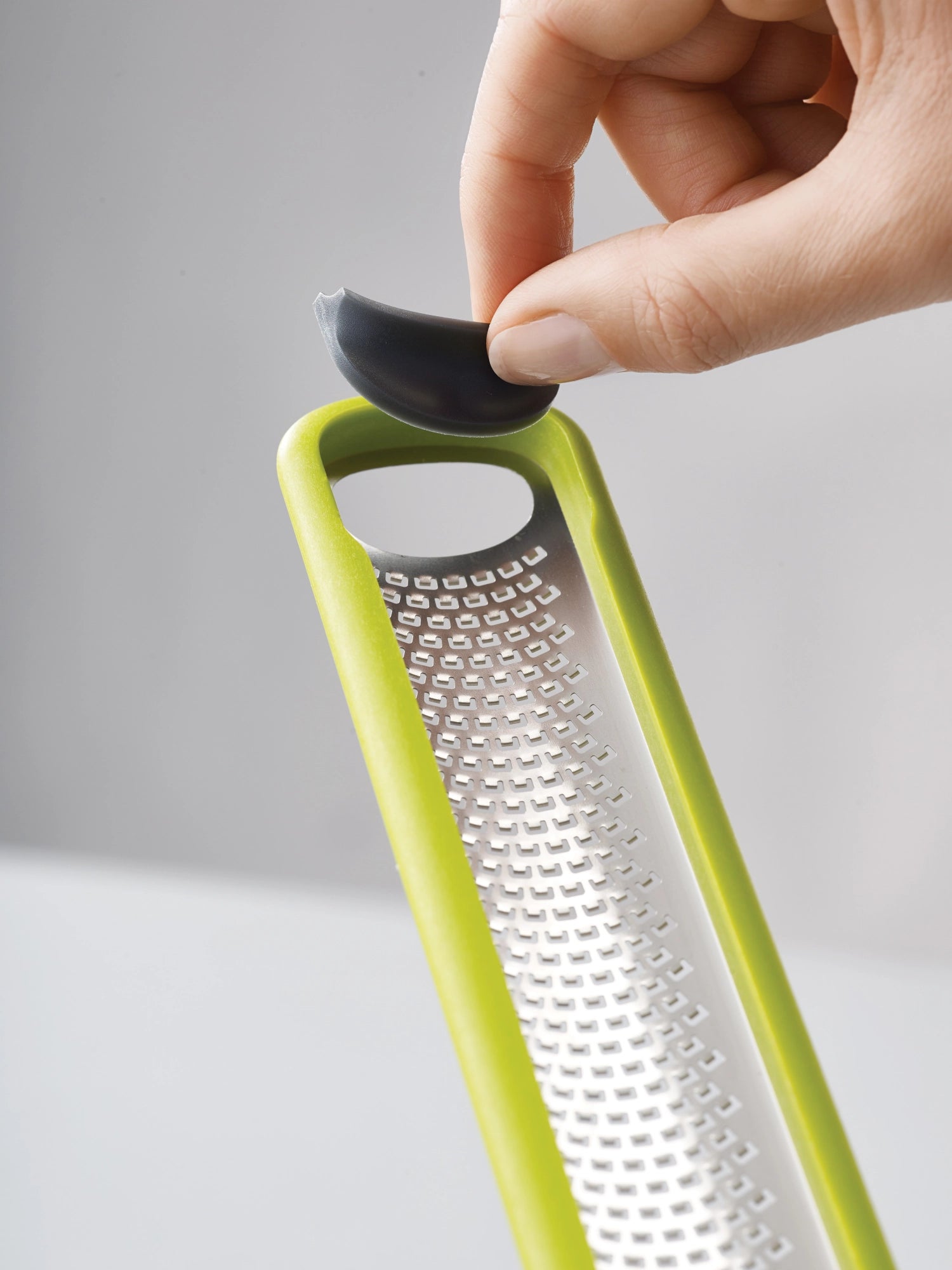 Rouf de zester handzest avec nettoyant, vert, 27,8x5x2 cm