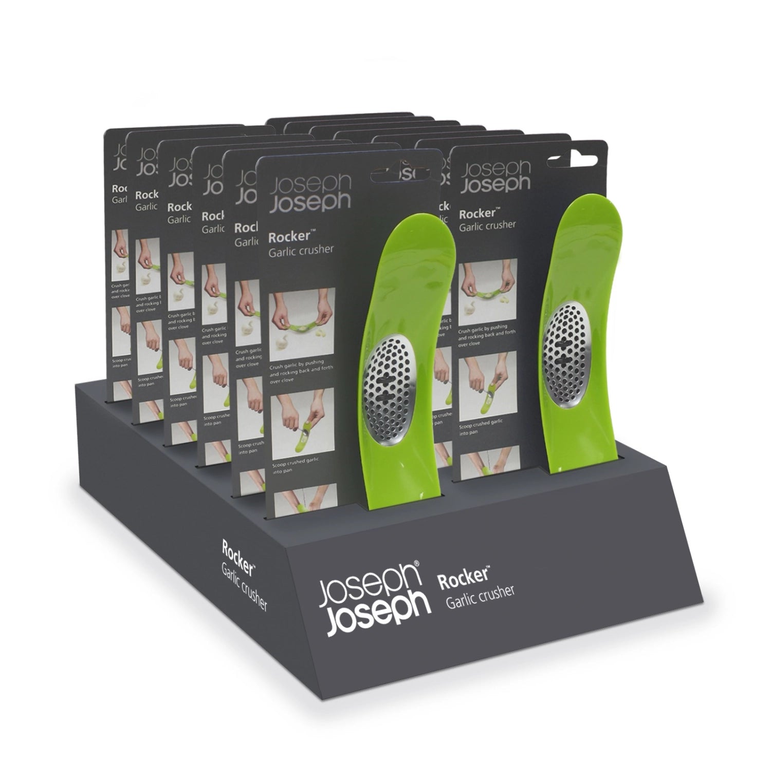 Berceau à ail à bascule vert, 18,9x4,6x3,2cm