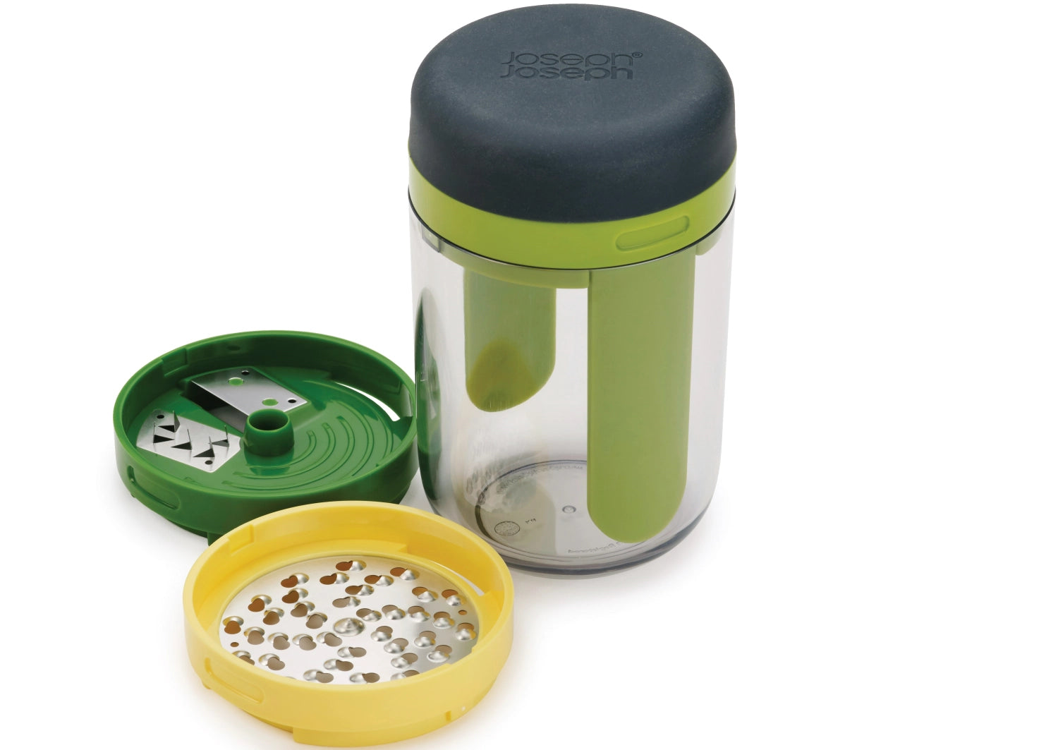 Spiro spiralizer with 3 blades and container, Ø7.8, H:16 cm