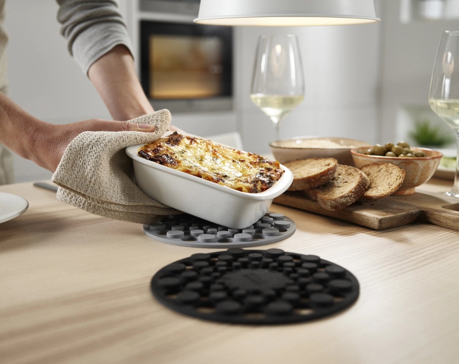 2er Set Spot-On Silikonuntersetzer