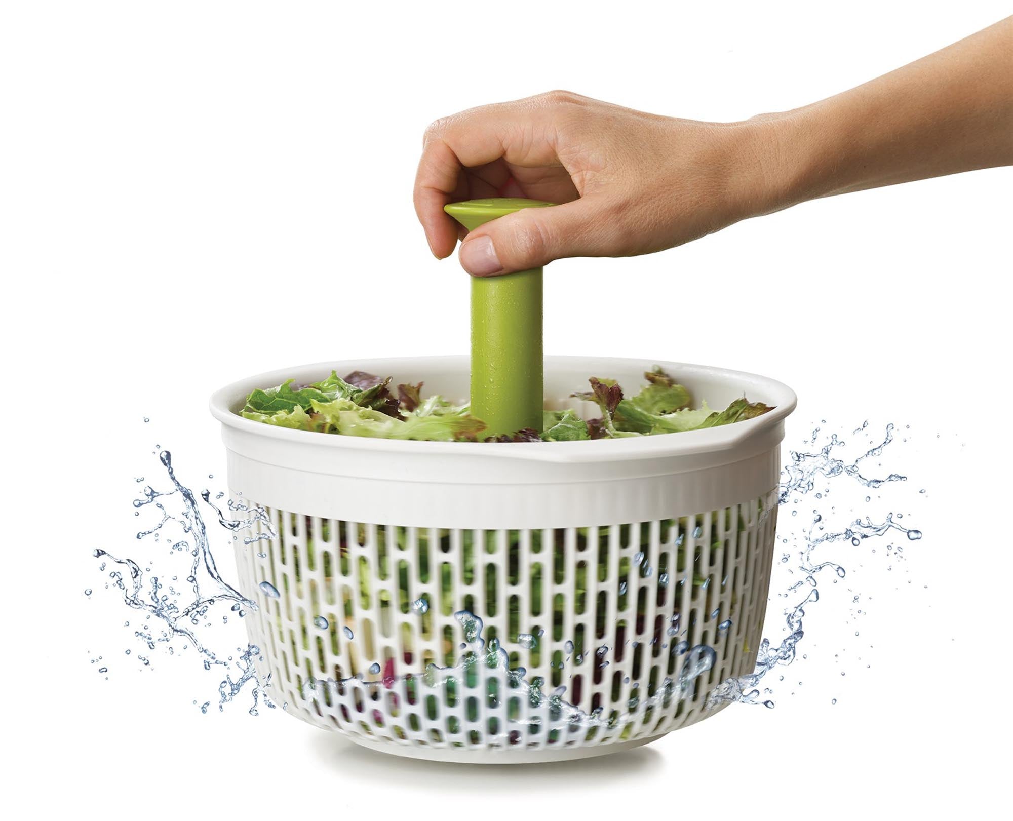 Praktisches Spindola Schleudersieb für frische Salate in der Küche.