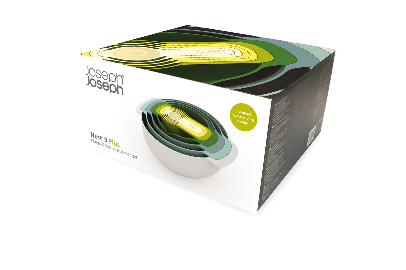 Entdecken Sie das Nest 9 Plus Opal Set von Joseph Joseph – ein stilvolles, kompaktes Set aus Schüsseln und Messlöffeln für müheloses Kochen.