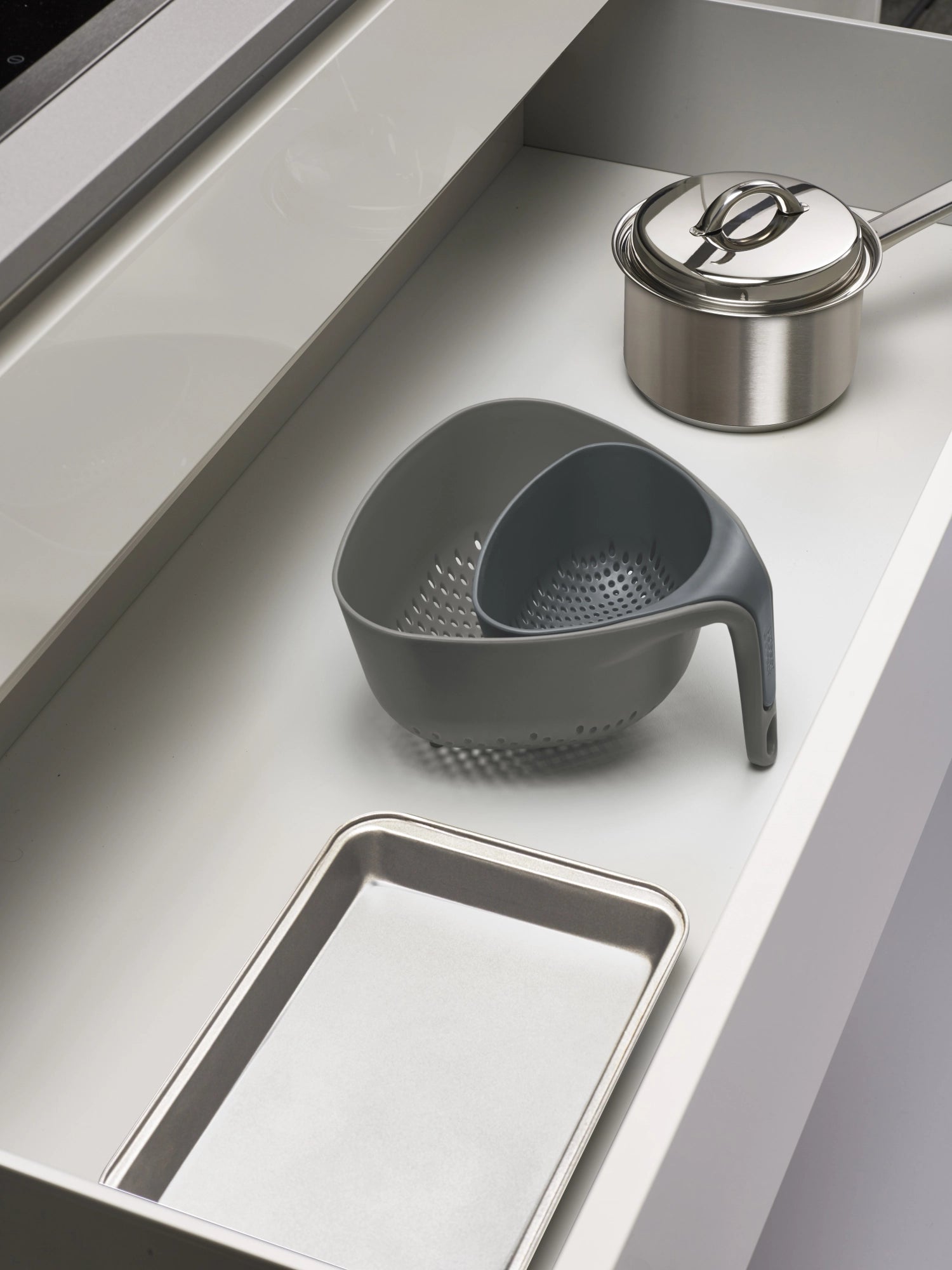 Nest Grey Sieve 2 pièces, 22x23.5x13.3 cm