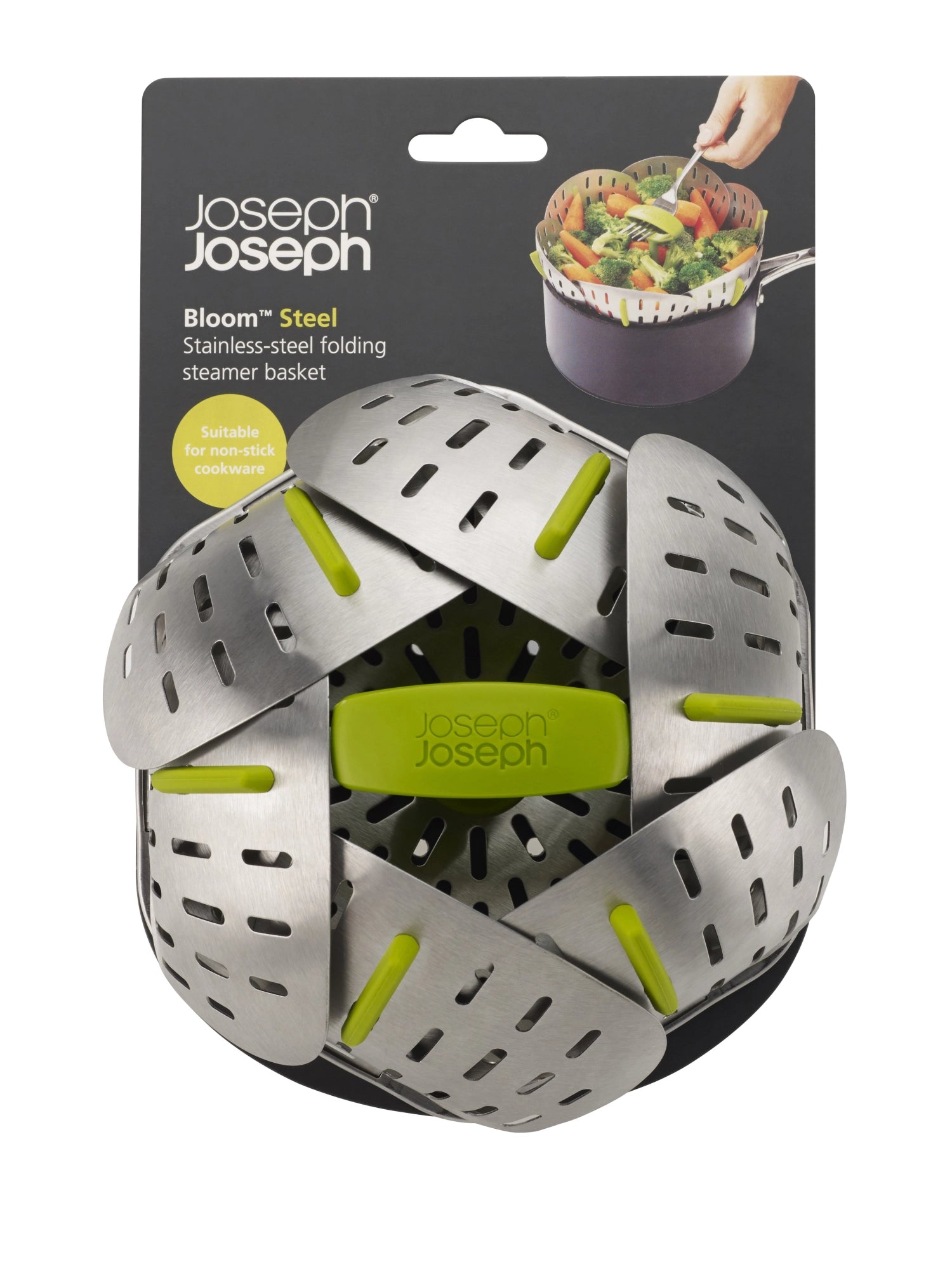 Bloom en acier pliable à vapeur. Acier inoxydable - vert