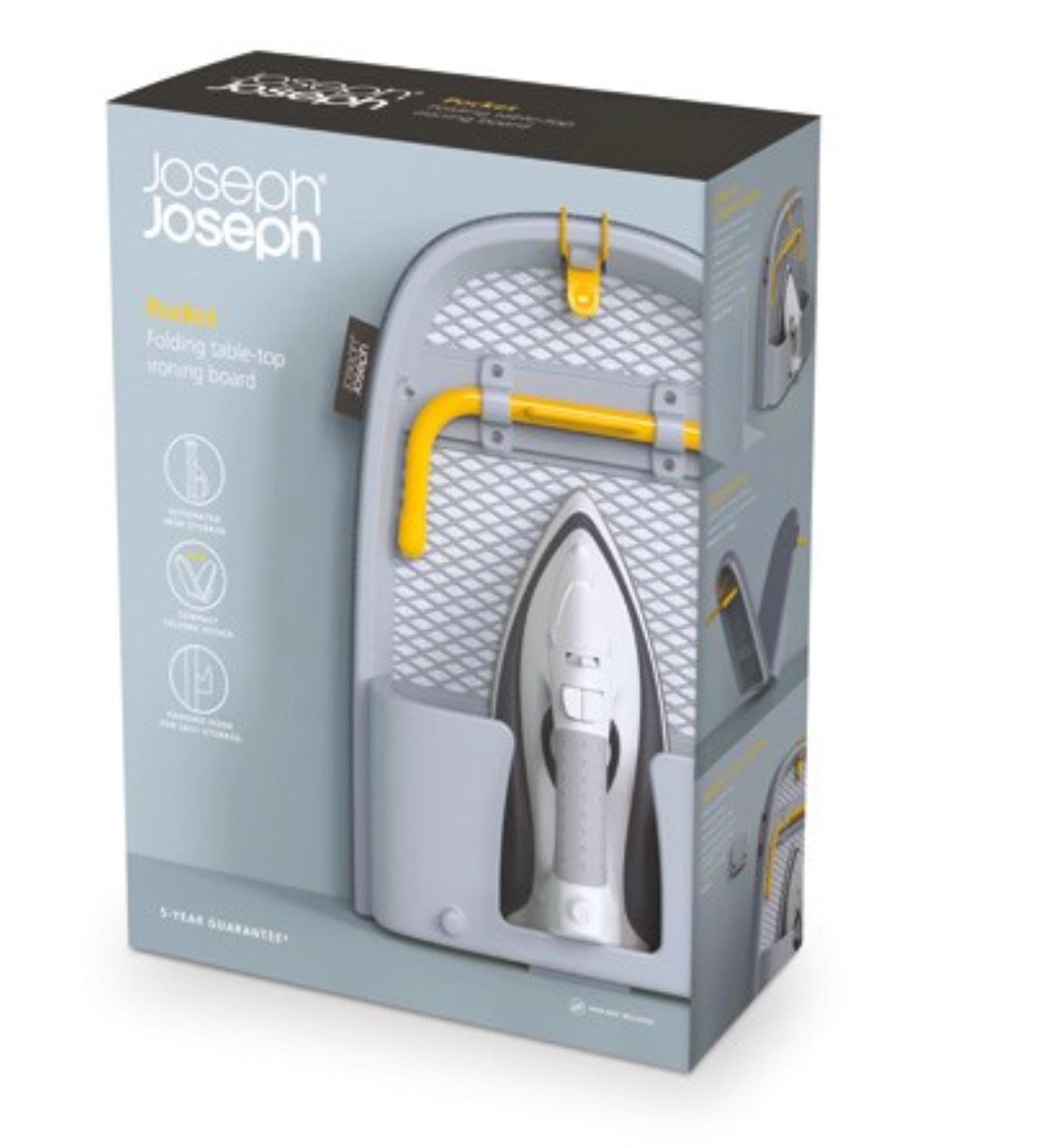 Kompaktes Tisch-Bügelbrett von Joseph Joseph, ideal für kleine Räume.