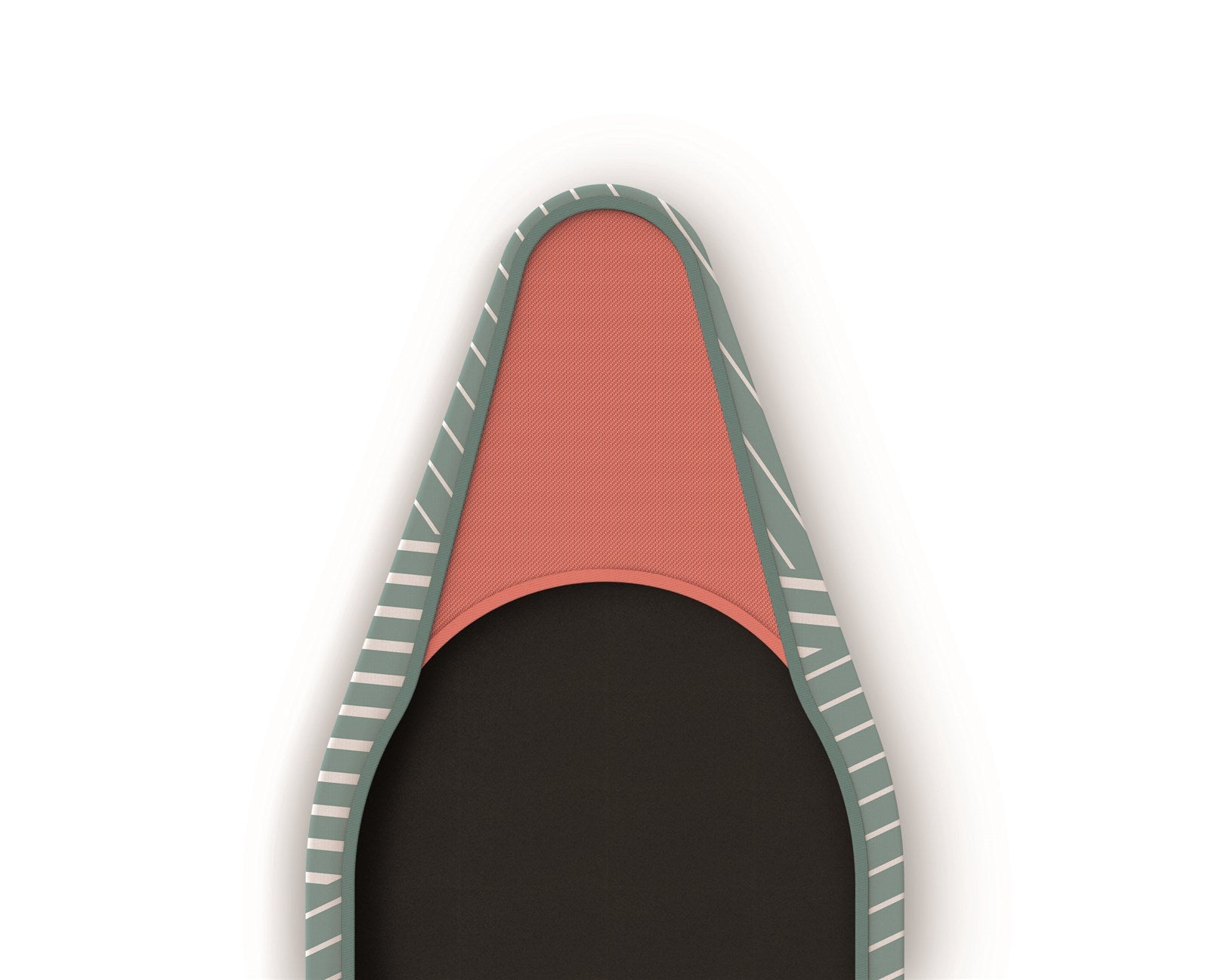 Eleganter Bügelbrettbezug von Joseph Joseph in linearem Grau, 135 cm, aus atmungsaktiver Baumwolle. Ideal für effizientes Bügeln und einfache Handhabung.