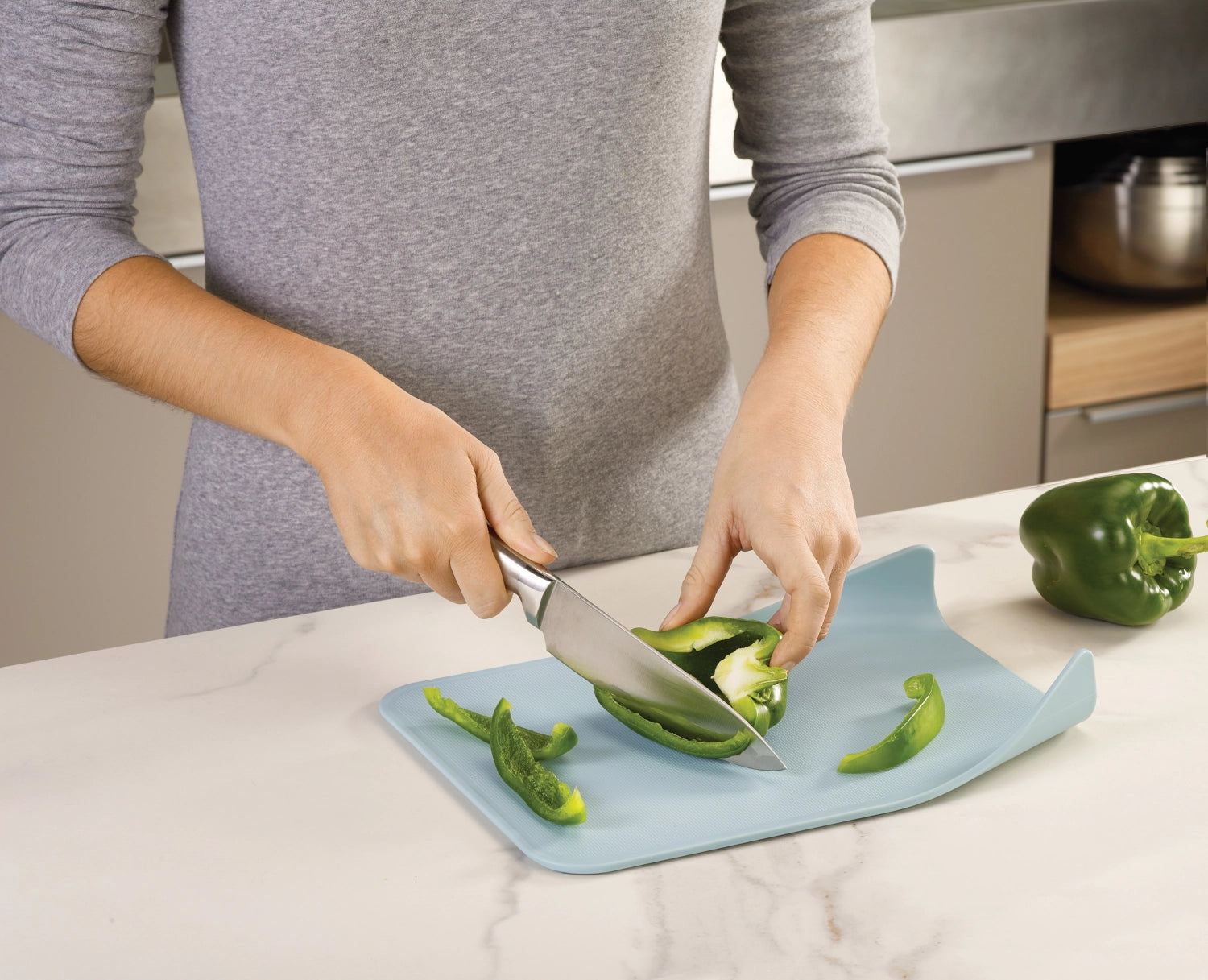 Nest gray blue opal cutting boards, 3-piece, 25.5x34x5.5cm