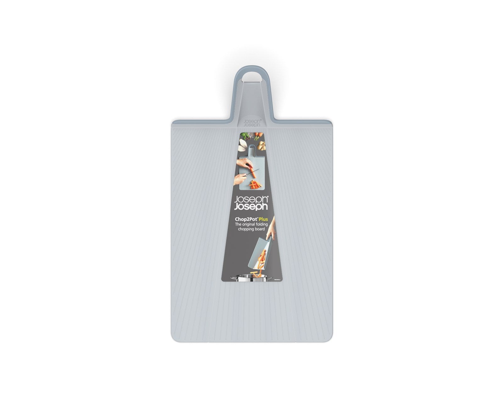 Innovatives Chop2Pot Plus Schneidebrett, blassblau, 45x26,3 cm.