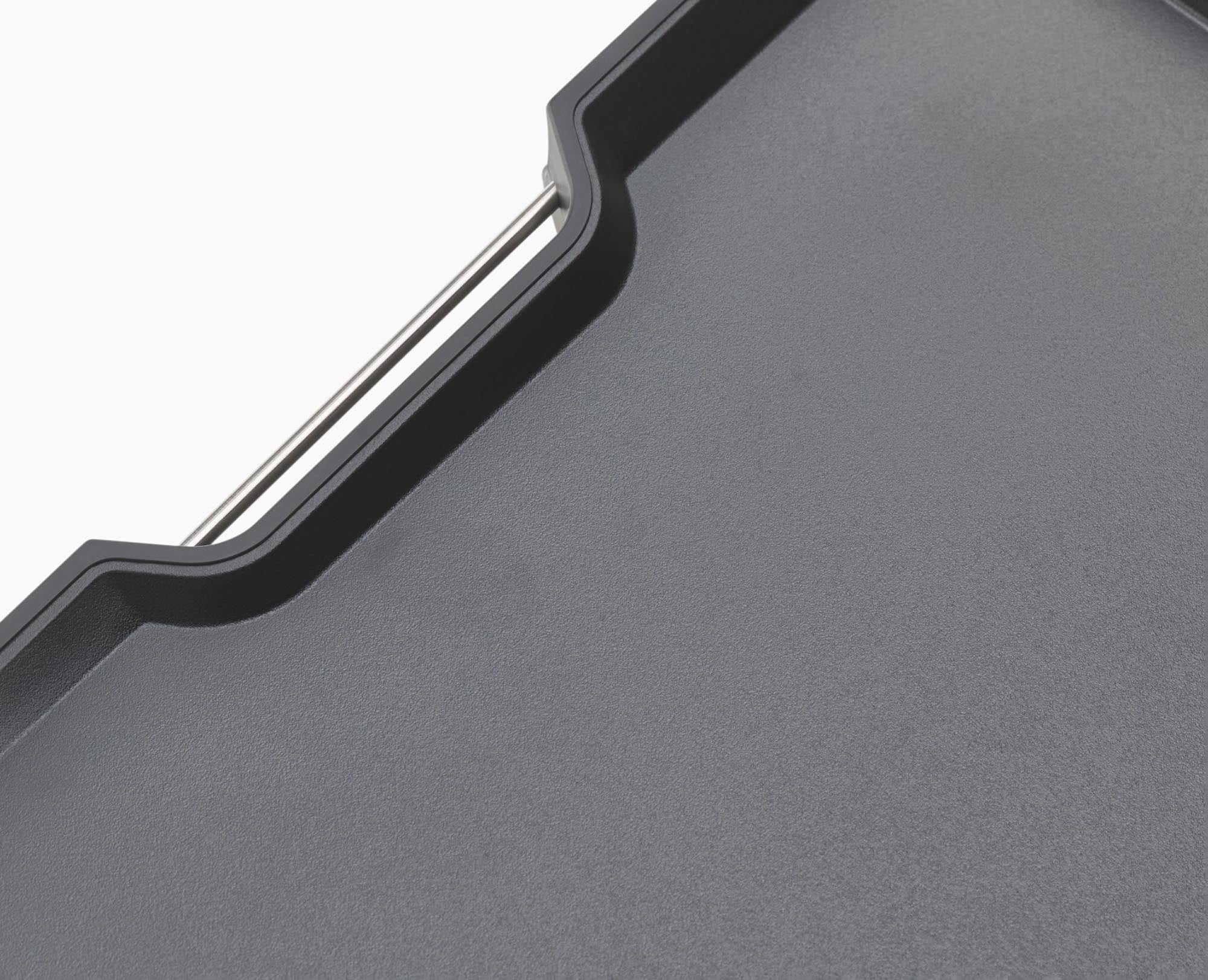 Grosses, innovatives Schneidebrett mit rutschfestem Design in Schwarz.