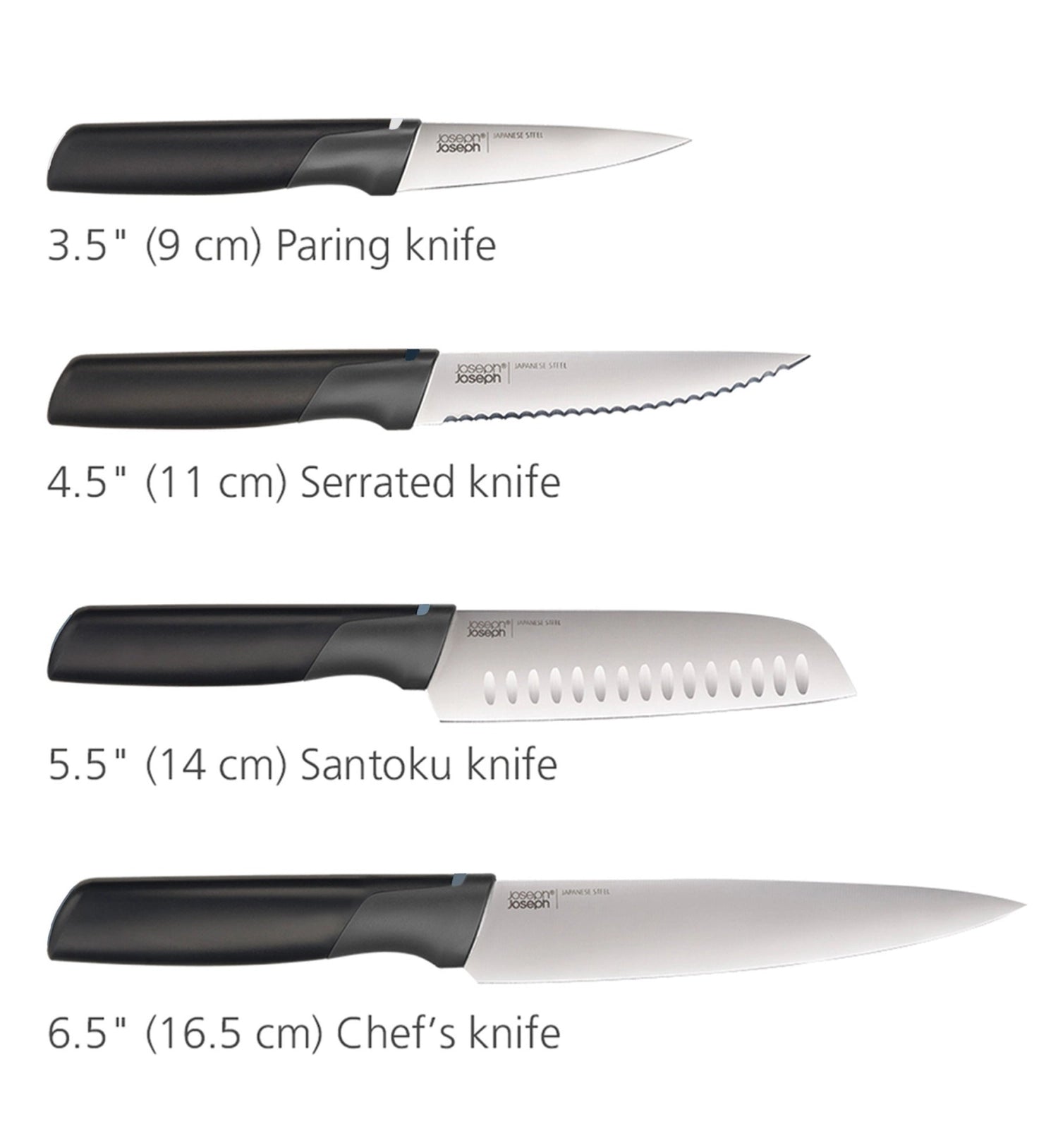 Folio Plus 8 tlg. Messer+Schneidebrettset Graphite