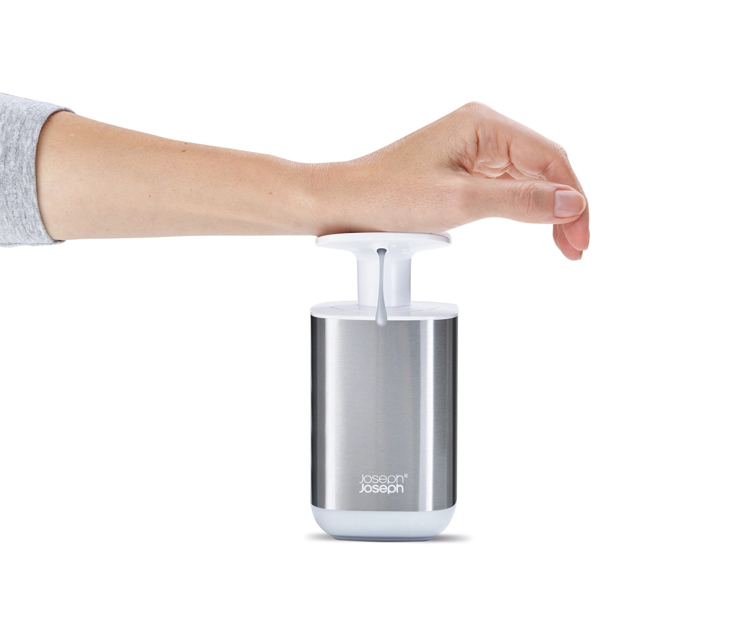 Presto Steel Hygienic Soap Dispenser - White