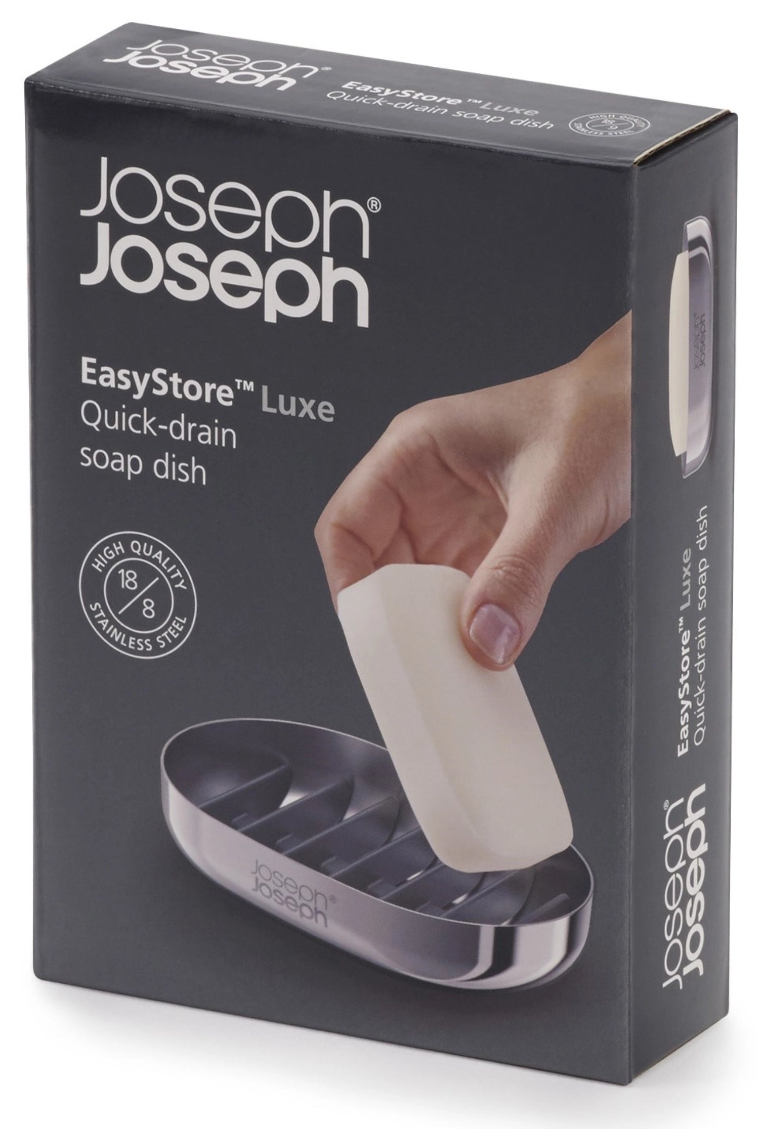 Easystore luxe soap shell stainless steel