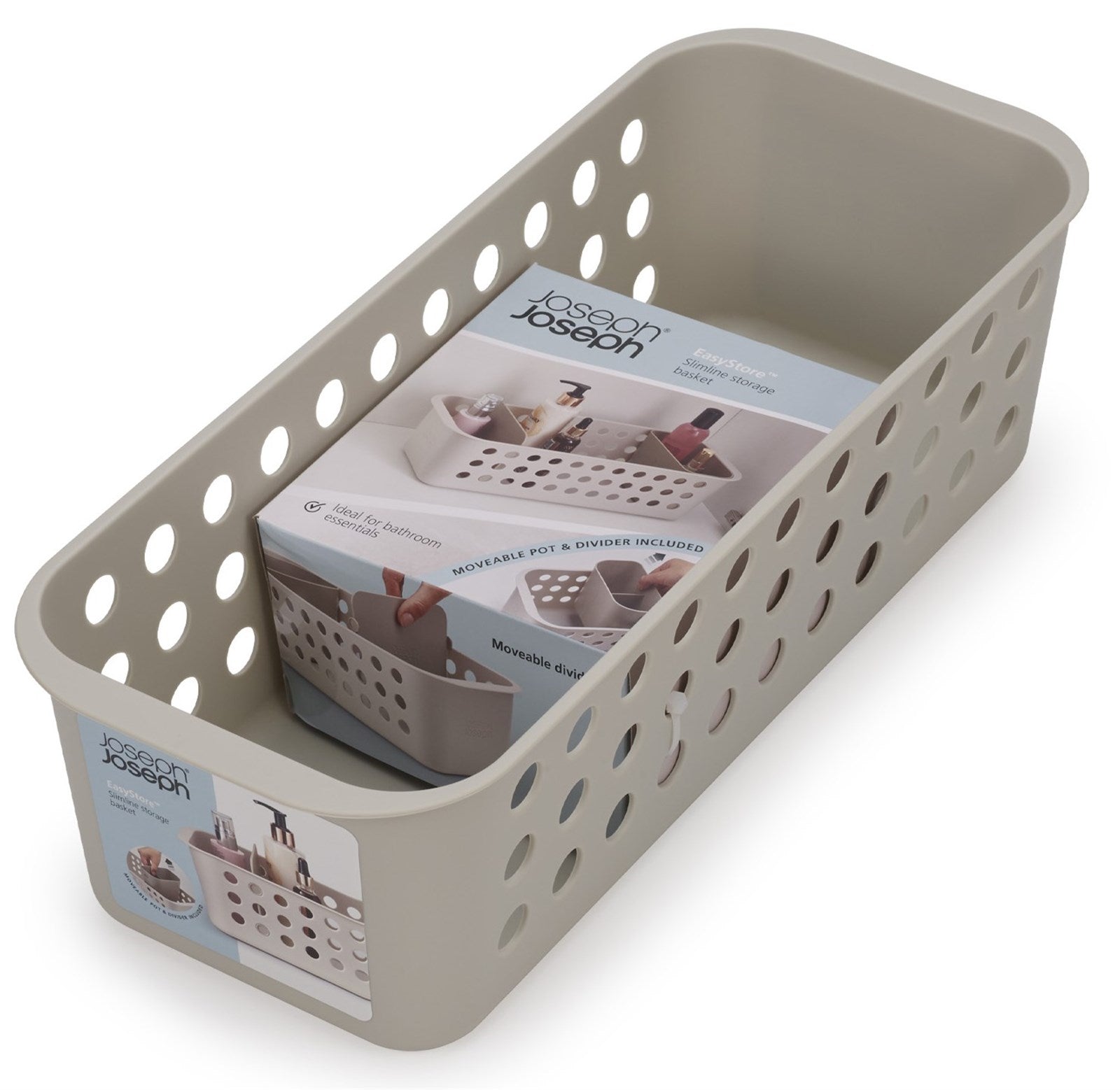 Praktischer EasyStore Aufbewahrungskorb von Joseph Joseph – ideal für stilvolle Ordnung. Hochwertiges Material und elegantes Ecru-Design.