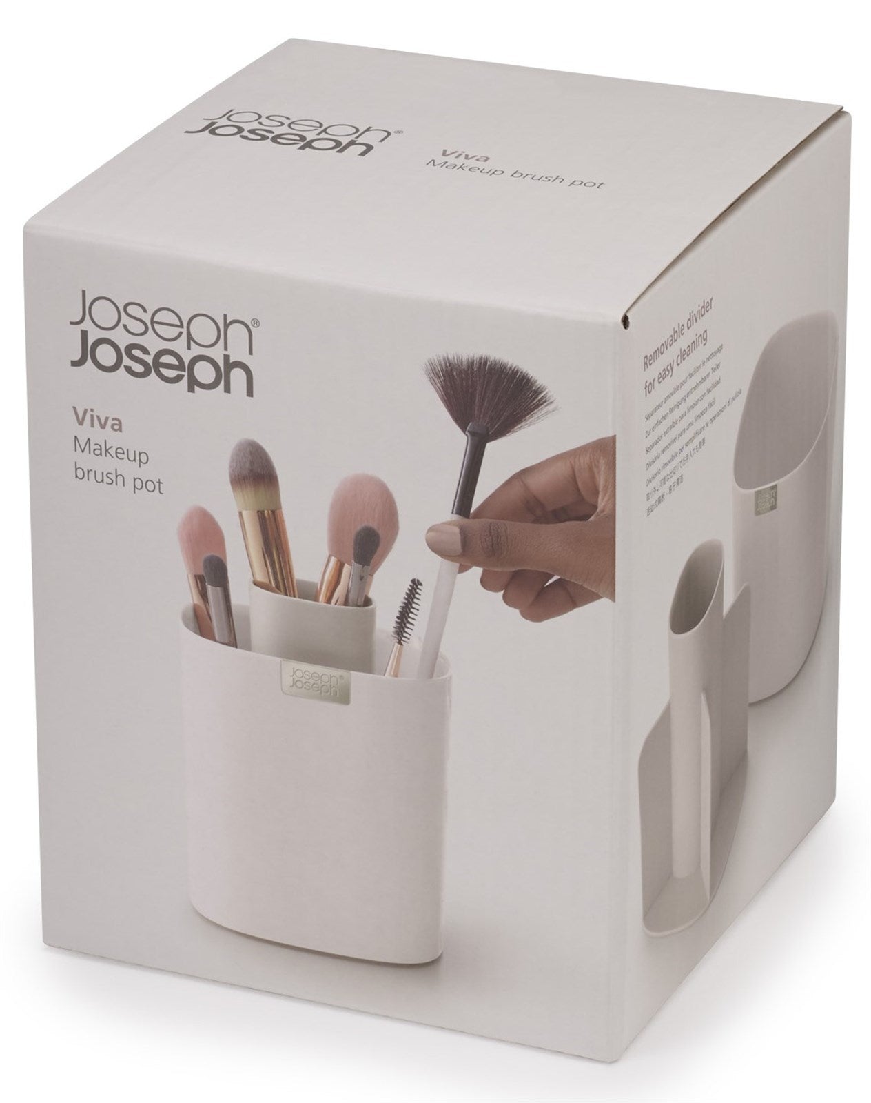 Stylischer Viva Makeup Brush Pot Shell von Joseph Joseph: Praktische Aufbewahrung für Ihre Make-up-Pinsel, ideal für jedes Badezimmer.
