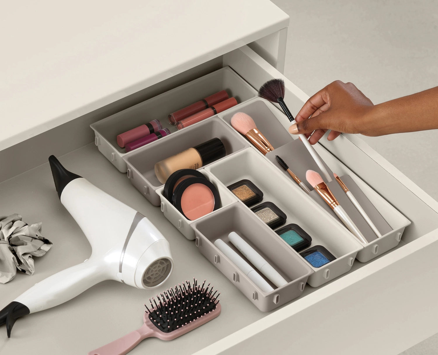Viva 7 tlg. Makeup Organiser Set Shell