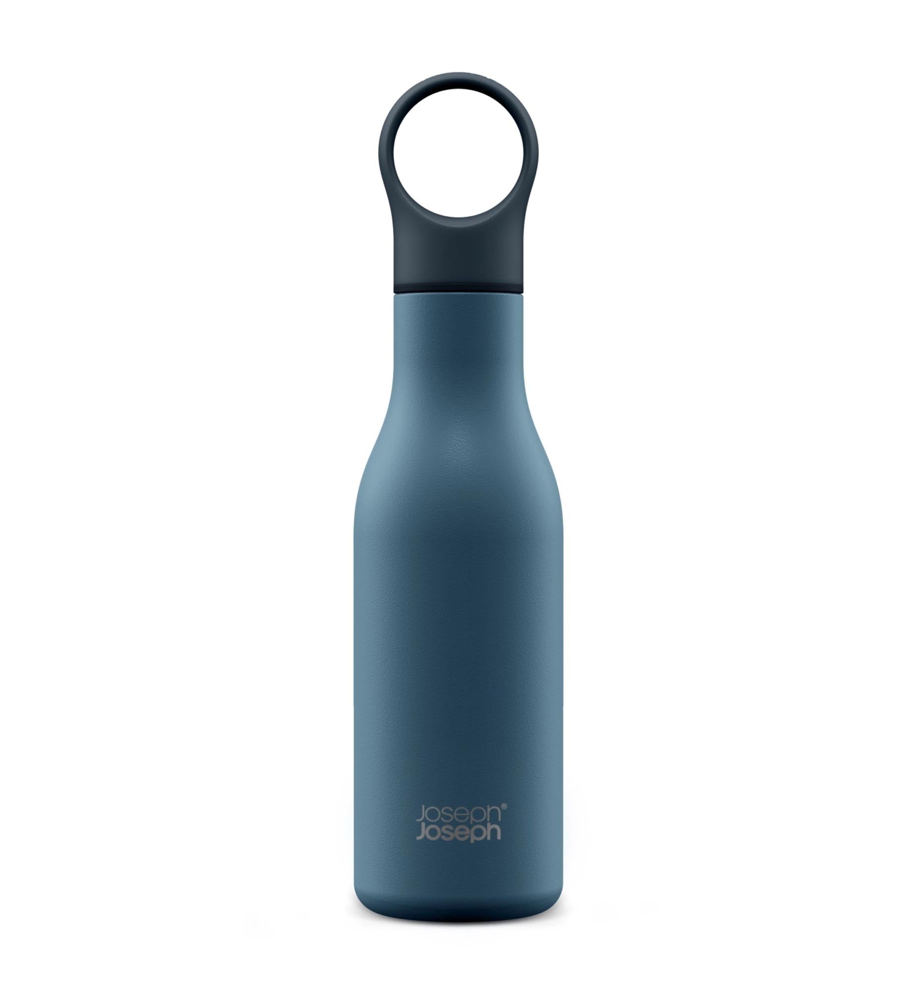 Elegante 500ml Loop Flasche in Blau, perfekt für Reisen & Sport.