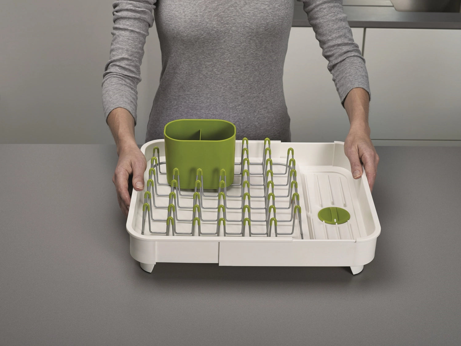 Extend Geschirrabtropfgitter ausziehbar, grau