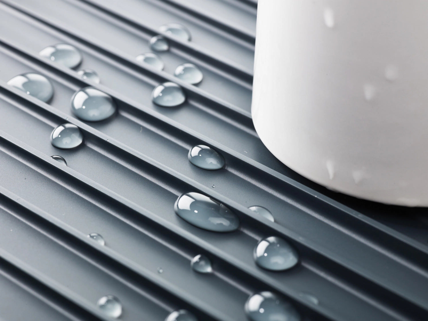 Y-Rack Geschirrabtropfständer m. Gitter, grau