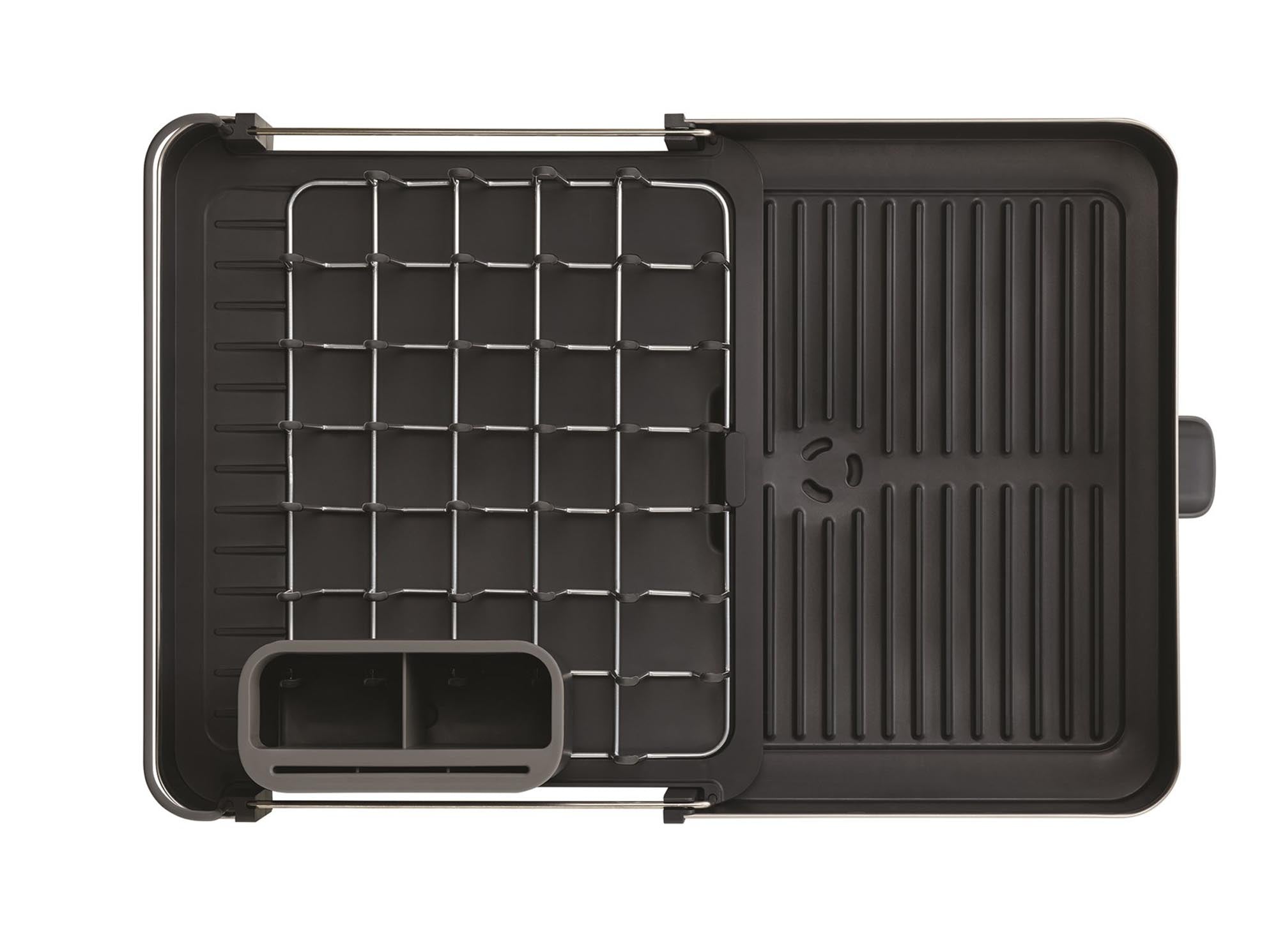 Der Extend Steel Abtropfgestell von Joseph Joseph: Funktionalität trifft modernes Design. Platzsparend, langlebig und stilvoll in Grau.