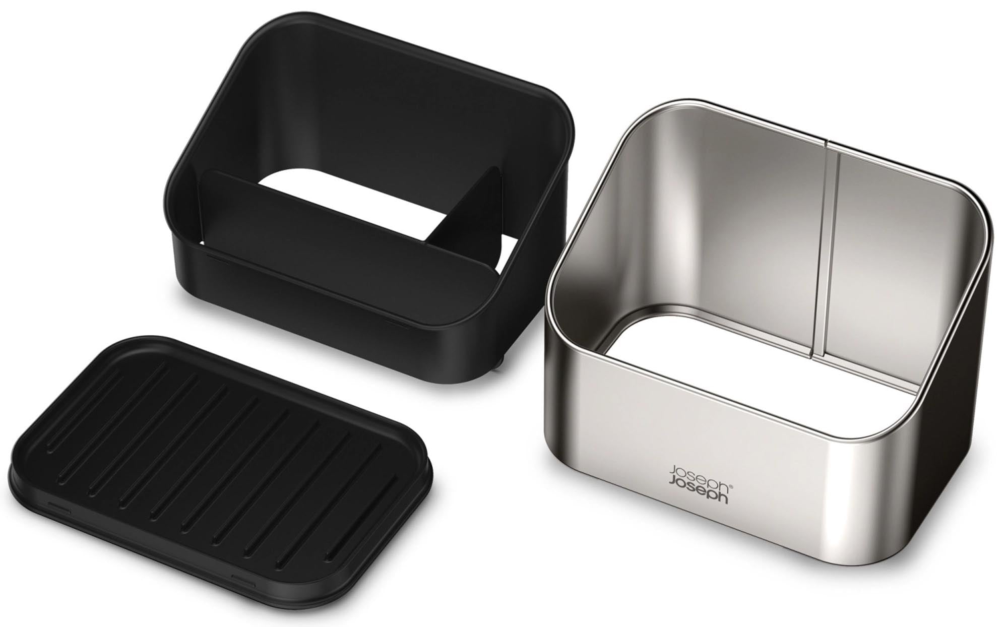 Praktischer und eleganter Spülen-Organizer von Joseph Joseph für eine aufgeräumte Küche. Ideal für Schwämme und Reinigungsutensilien.