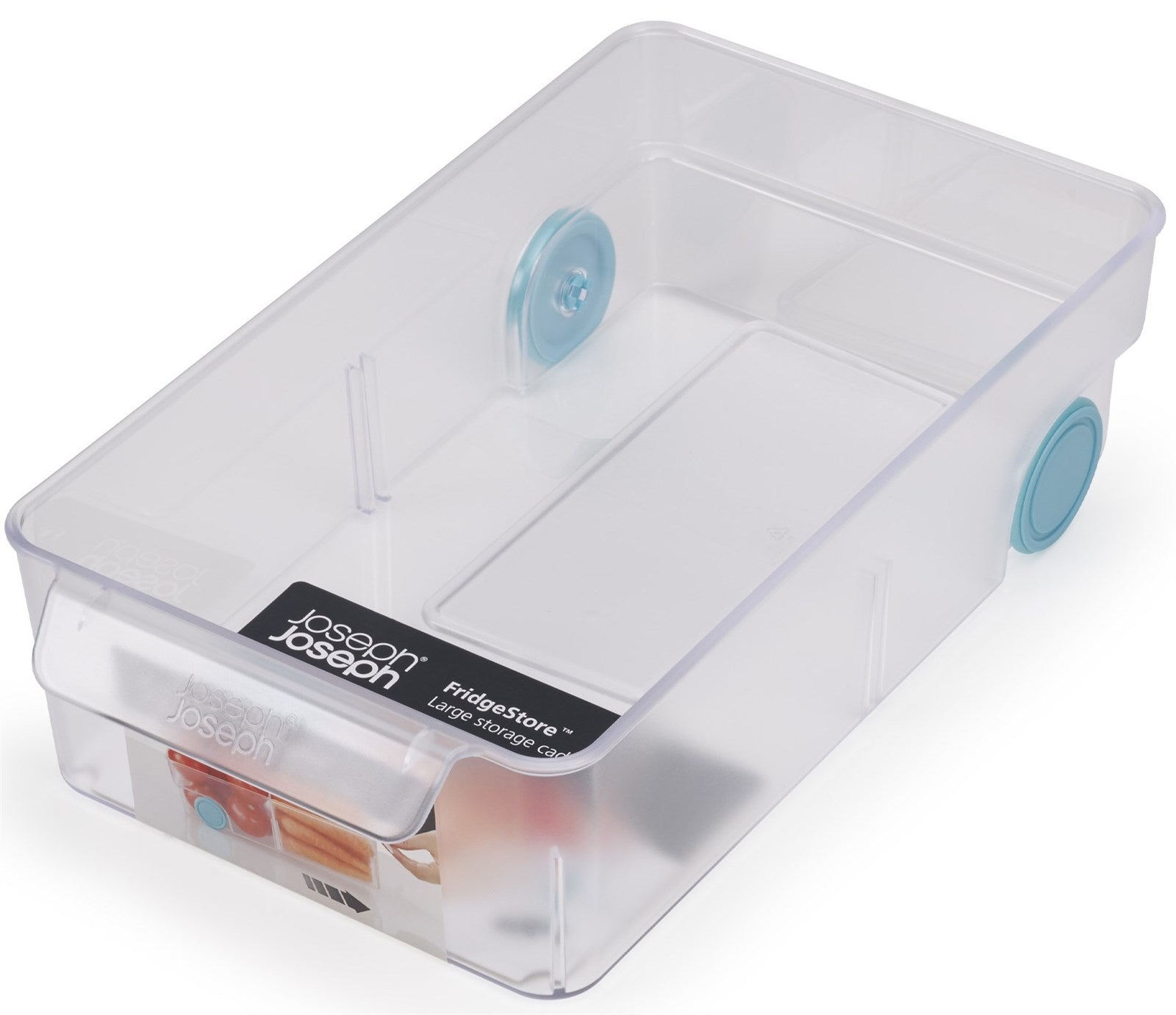 Grosse FridgeStore Box von Joseph Joseph: luftdicht, stapelbar, transparent, ideal für frische Lebensmittel im Kühlschrank.