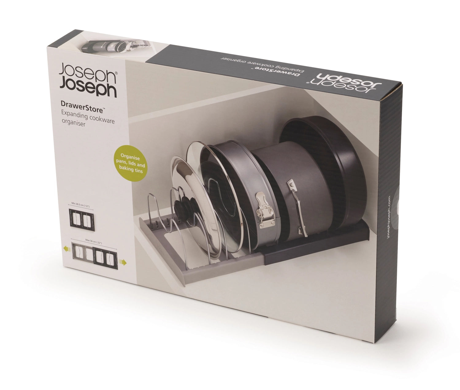 DrawerStore Organizer für mehr Kochgeschirr – Grau