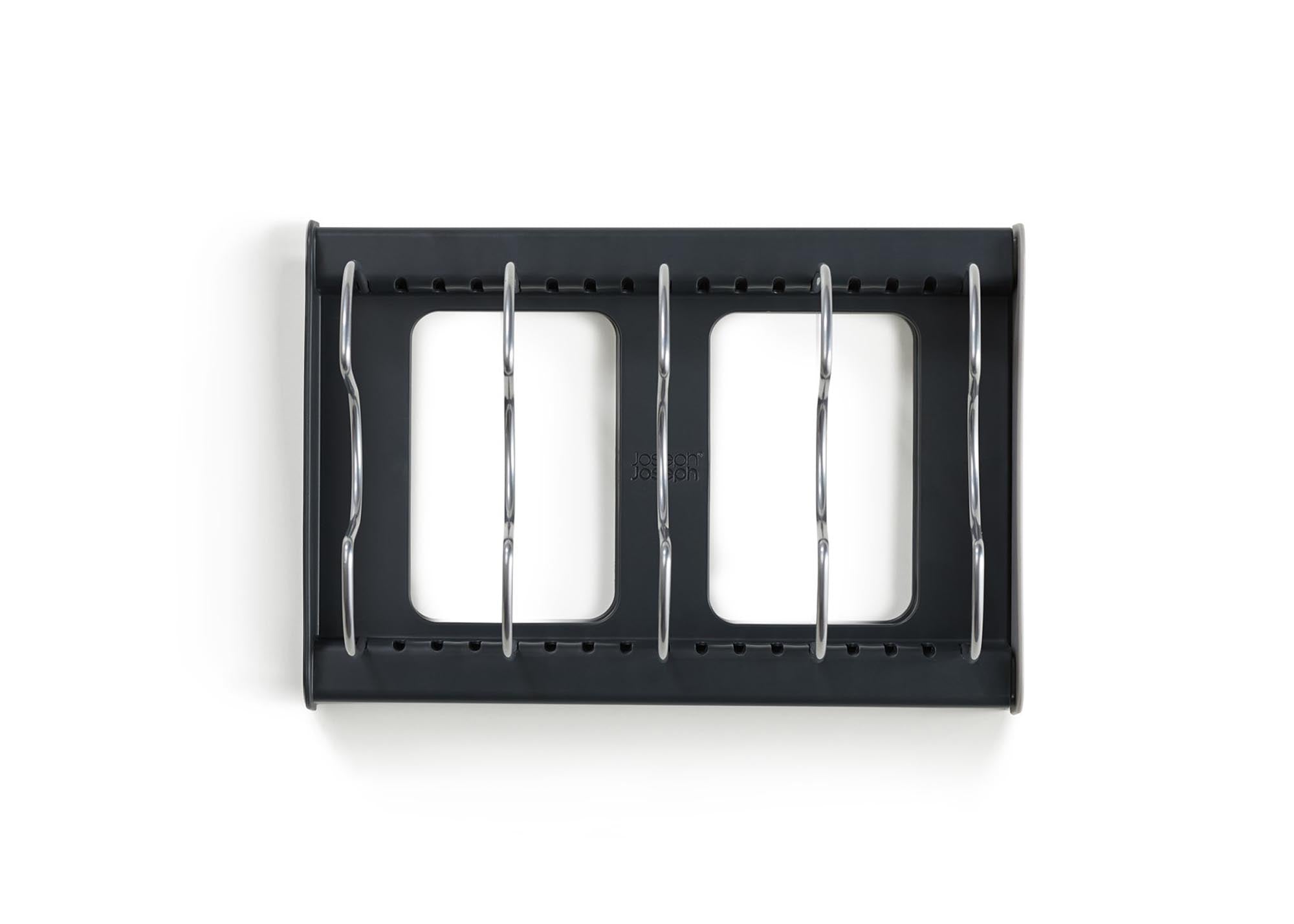 Praktischer DrawerStore Organizer von Joseph Joseph: Optimale Aufbewahrung für Kochgeschirr, robust und modern in stilvollem Grau.