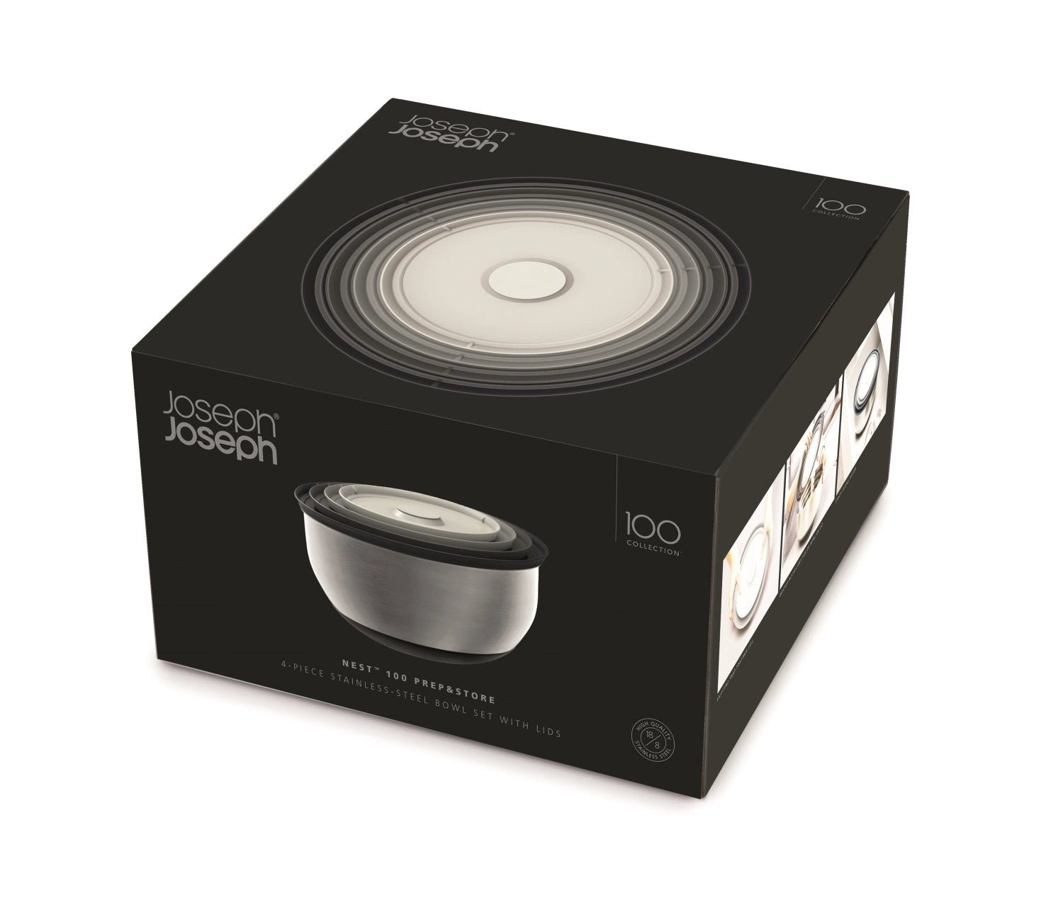 Collection d'acier Nest Schüsselset 4-PC.