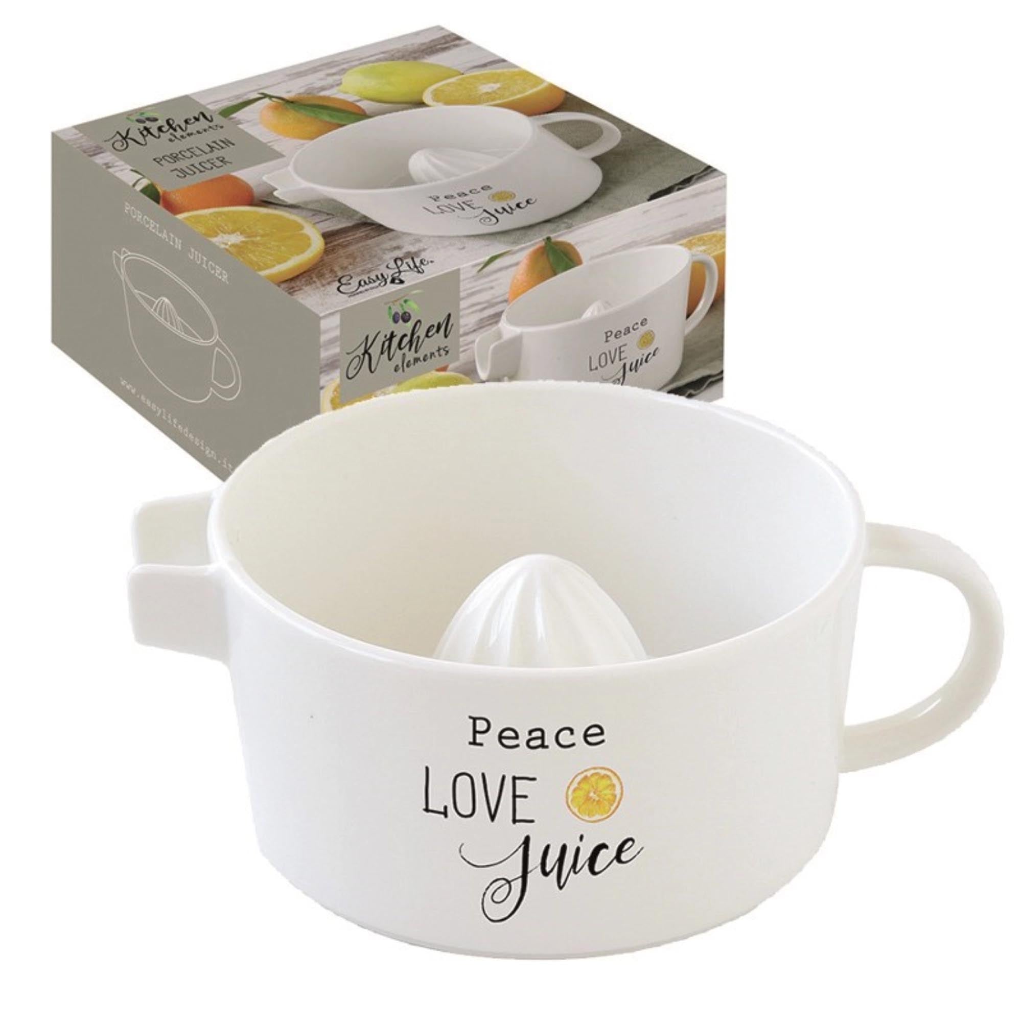 Elegante 17x6.5cm Porzellan-Zitronenpresse von Easy Life: Maximale Saftausbeute, langlebig, stilvoll und leicht zu reinigen.