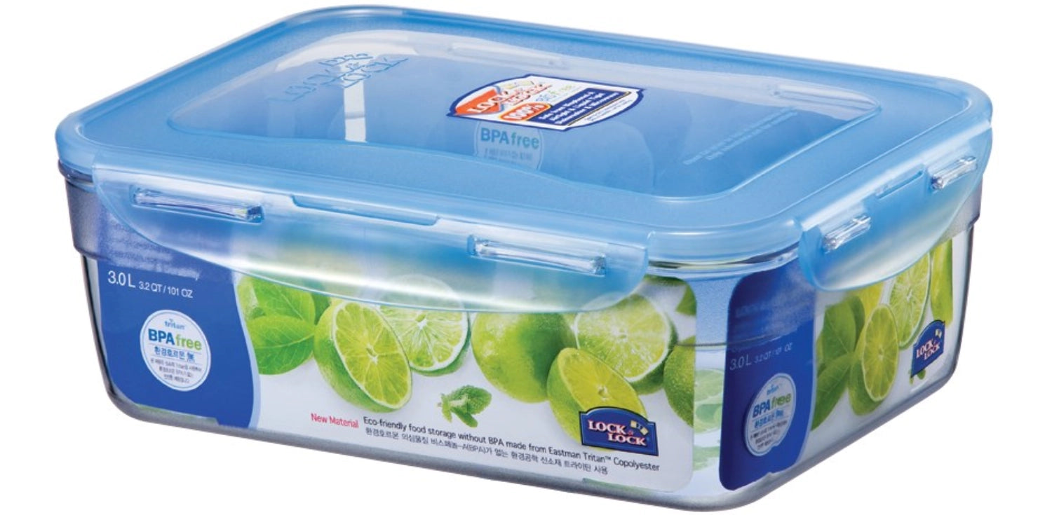 Entdecken Sie die stapelbare 3L Vorratsdose von Lock&Lock. Ideal für frische Lebensmittel, luftdicht, mikrowellen- und spülmaschinengeeignet.