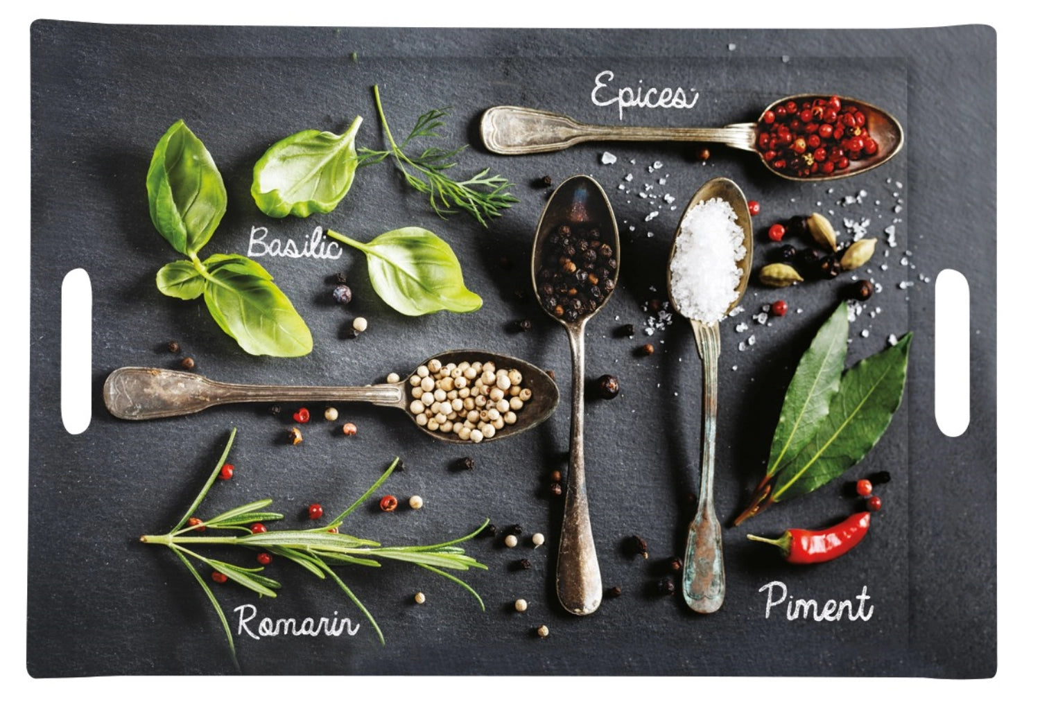 Les Epices tray with handles 49x34cm