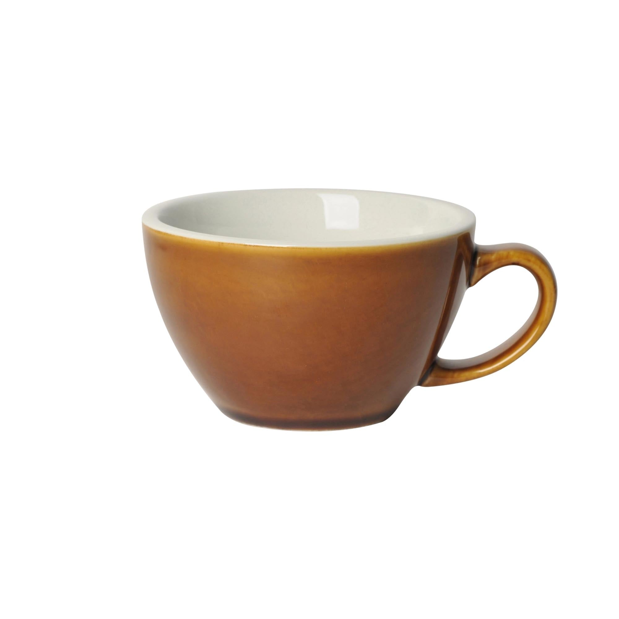 Egg Café Latte Tasse 300ml in Caramel präsentiert im Onlineshop von KAQTU Design AG. Kaffeetassen ist von Loveramics