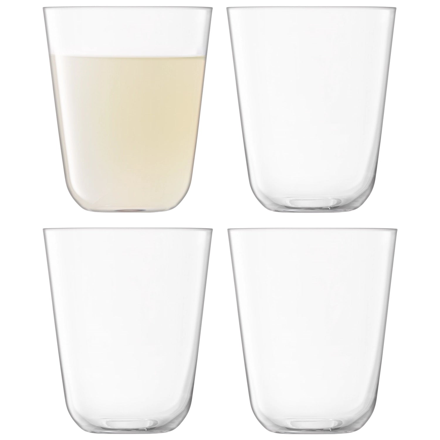 4er Set Arc Becher 380ml Clear