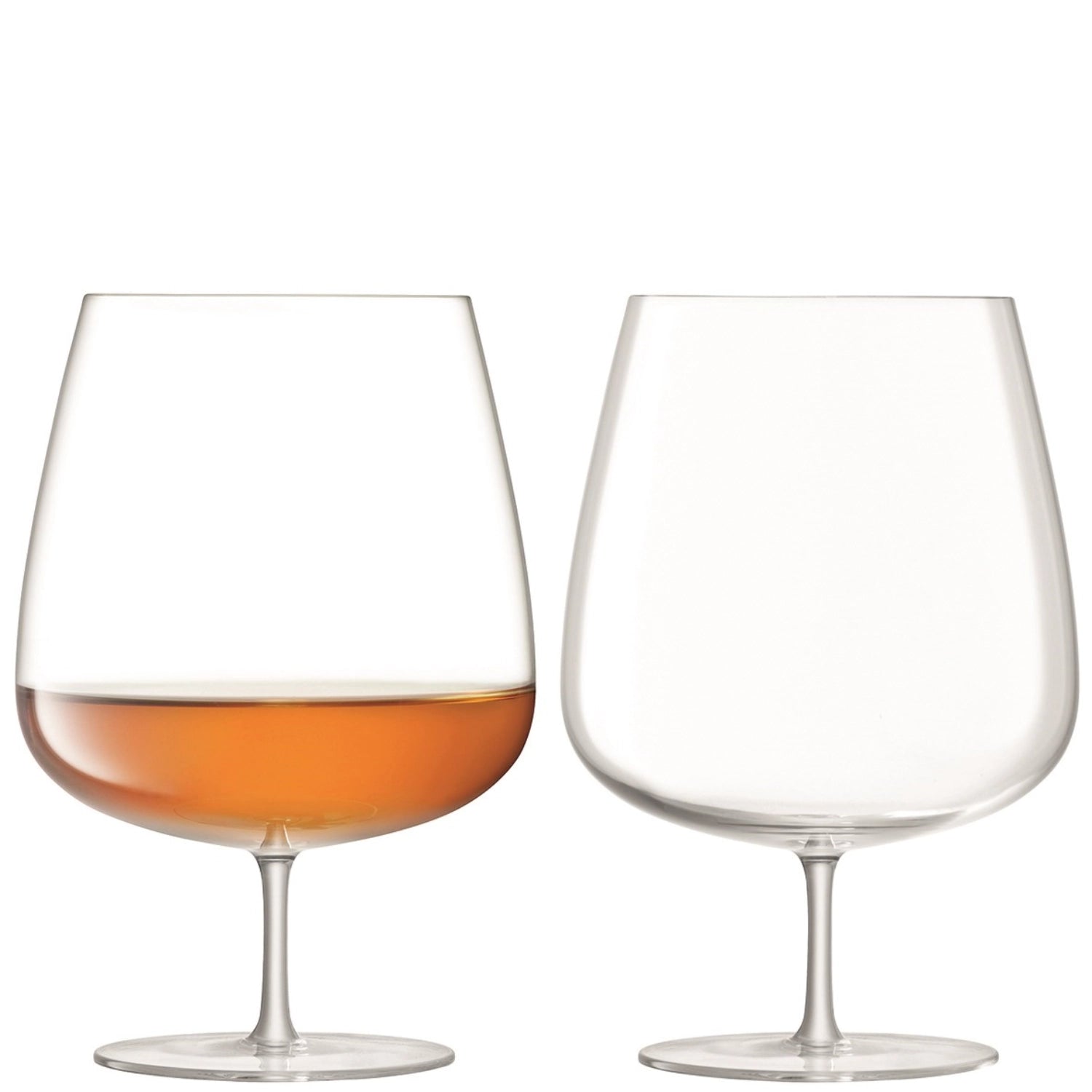 Set of 2 Bar Culture cognac snifters 900ml clear