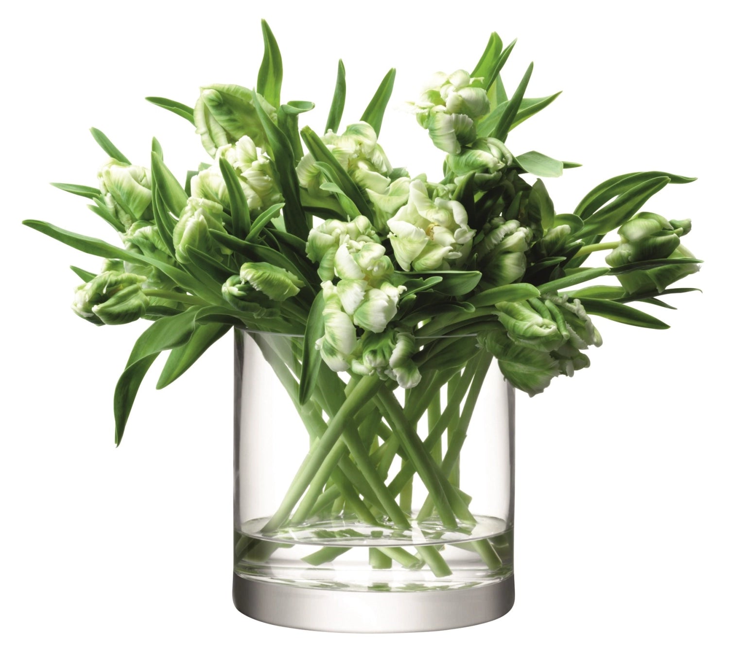 Column vase candle holder H17 x Ø17cm - clear