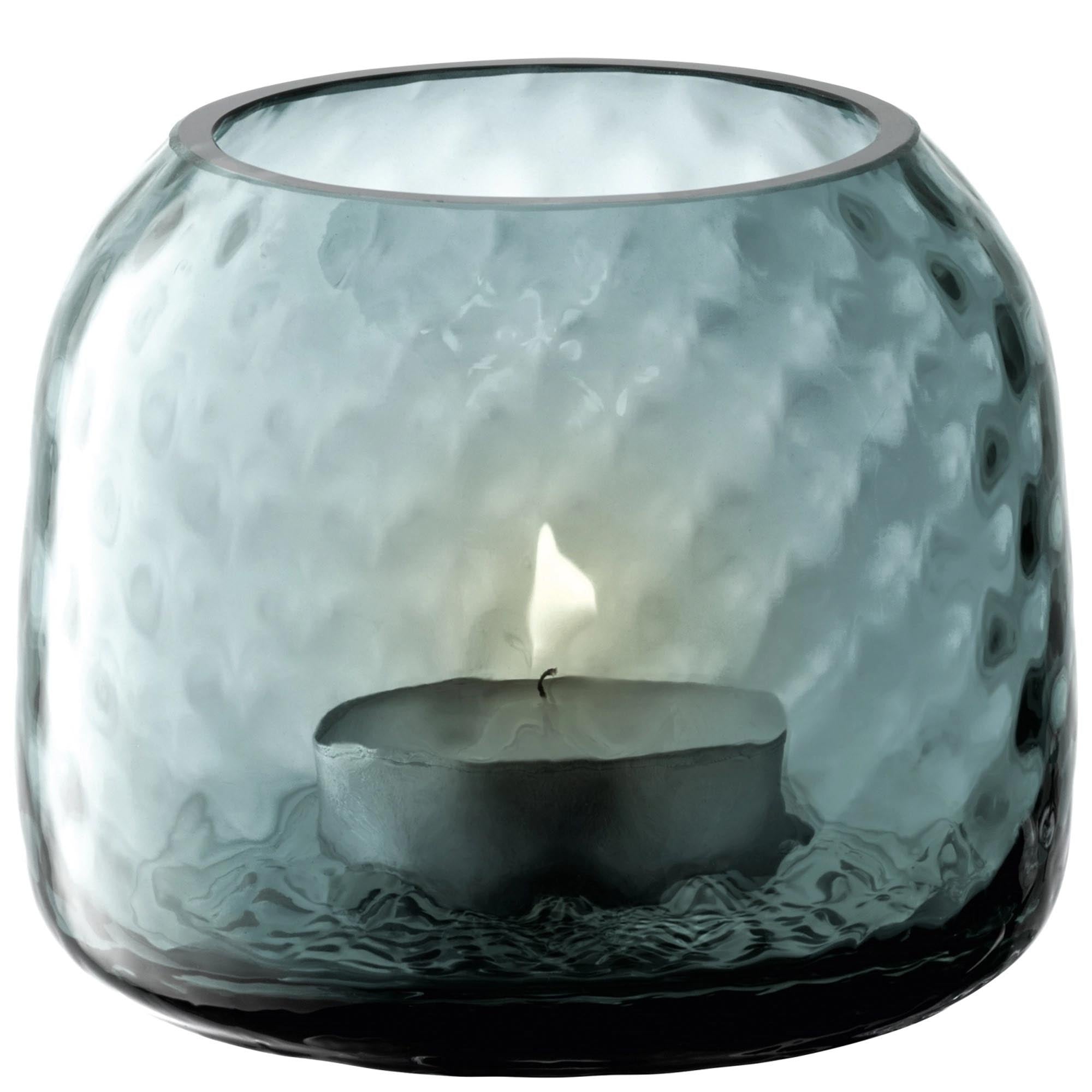 LSA Dapple Teelichthalter, 7cm, Water Blue: Eleganz für Ihr Zuhause.