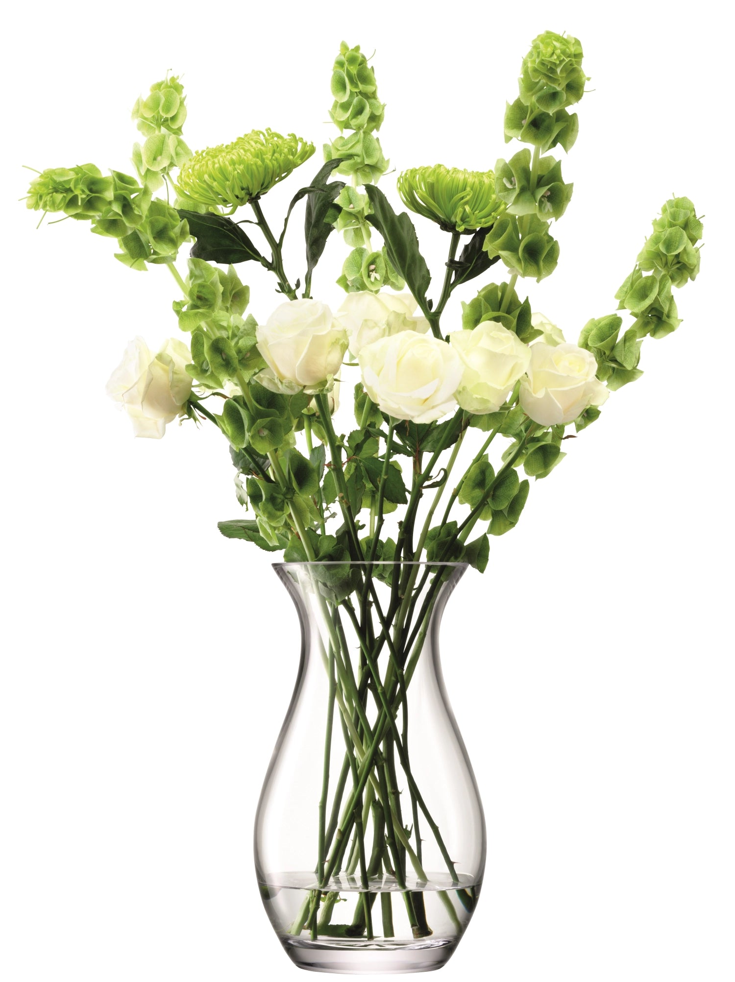 Stilvolle Grosse Posy Vase H32cm von LSA International. Klarglas, ideal für üppige Blumenarrangements. Ein elegantes Highlight für jedes Zuhause.