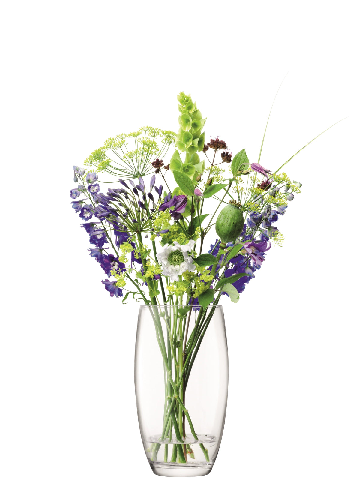 Flower Fass Straußvase - H29cm klar in Transparent präsentiert im Onlineshop von KAQTU Design AG. Vase ist von LSA