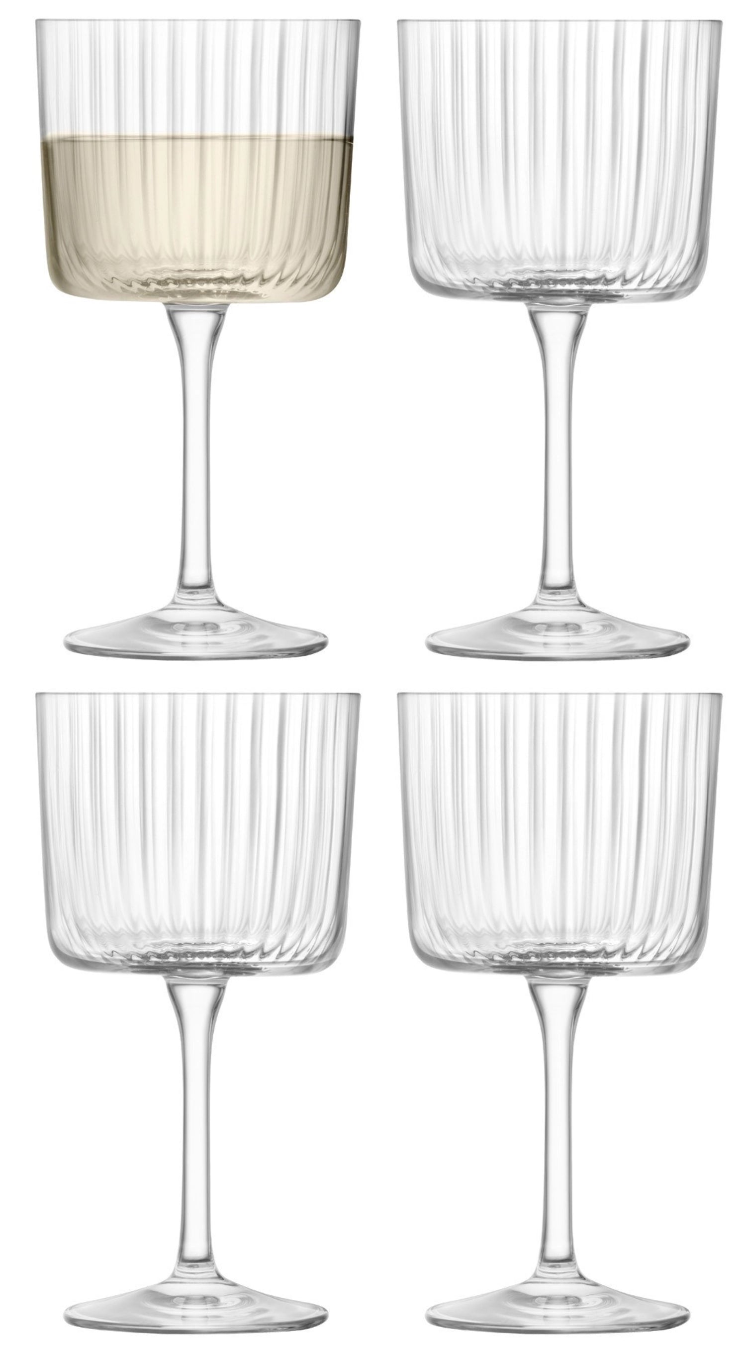 4 Set Gio Line Vers de verres à vin 250 ml Clear